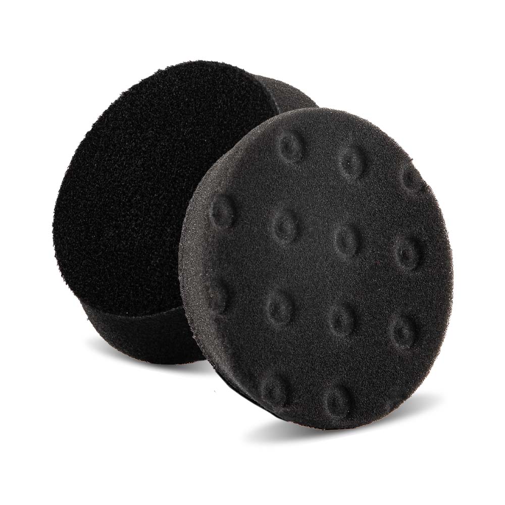 Lake Country 89mm black contoured CCS Foam Pad for machine polishing and paint correction