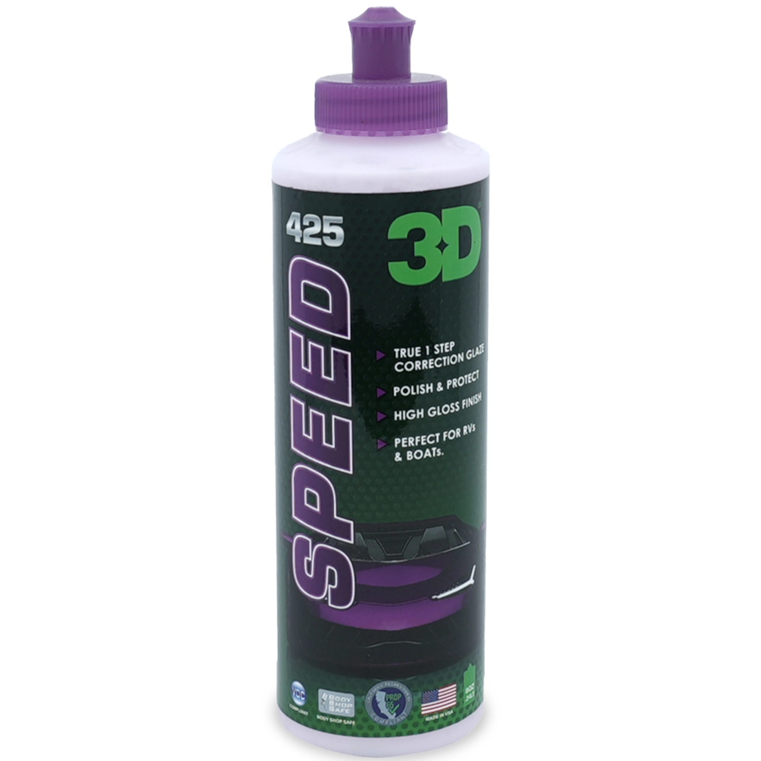 3D Car Care All-in-One Polish 237 ml flaska för reparborttagning och lackskydd