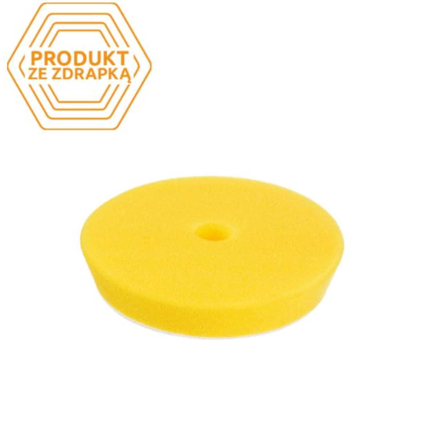 Yellow polishing pad medium hard 150/165mm for DA polisher and rotary polisher from Honey Combination