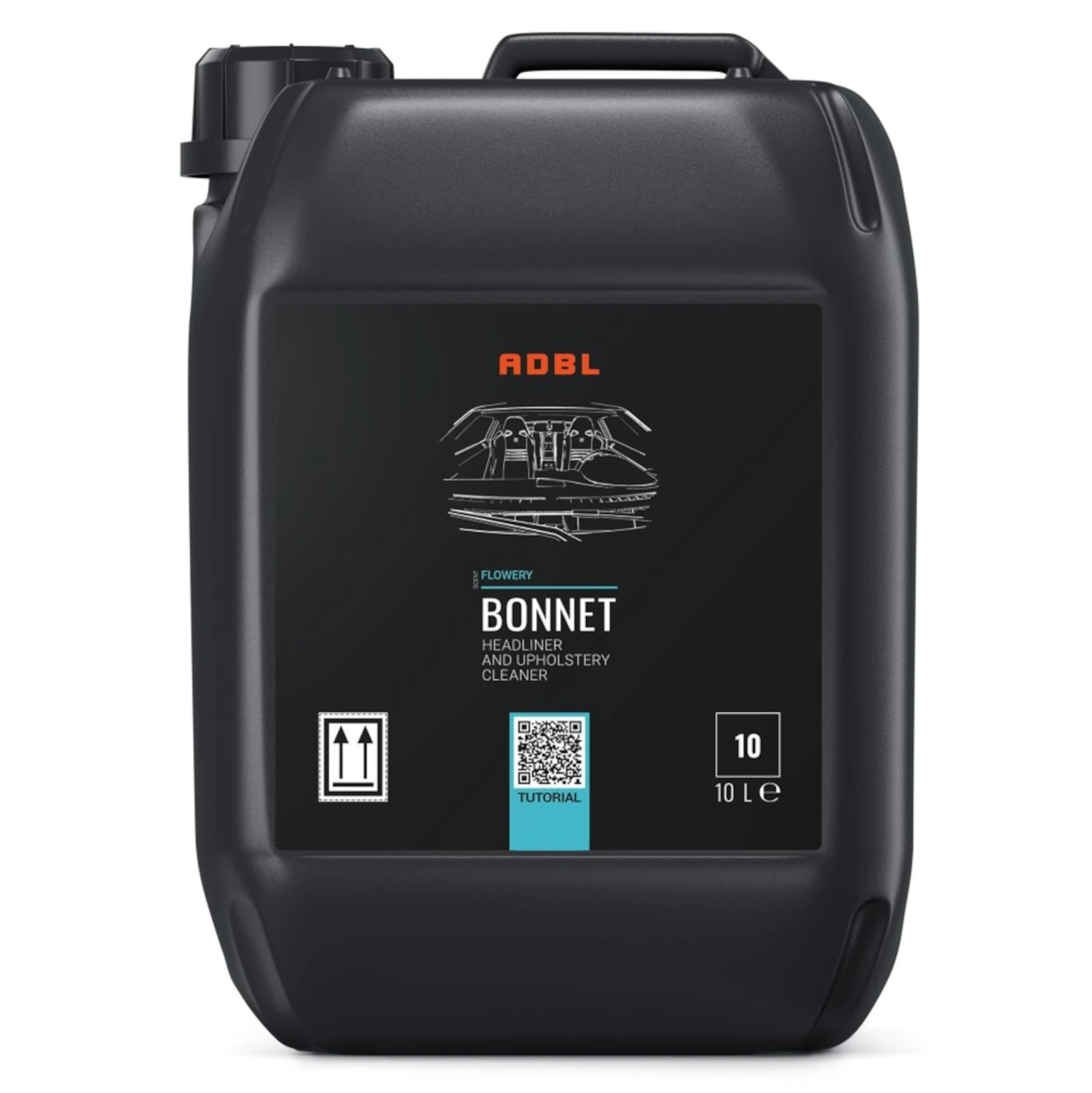 ADBL Bonnet upholstery cleaner 10L ready-to-use container for automotive interior fabric