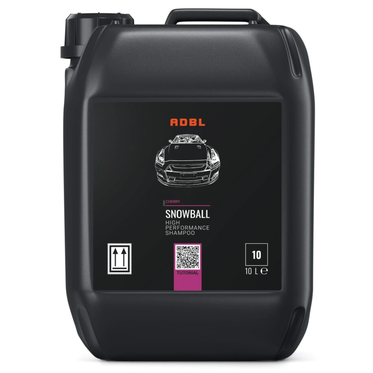 ADBL Snowball bilschampo 10L dunk pH-neutralt med hög skumstabilitet för professionell biltvätt