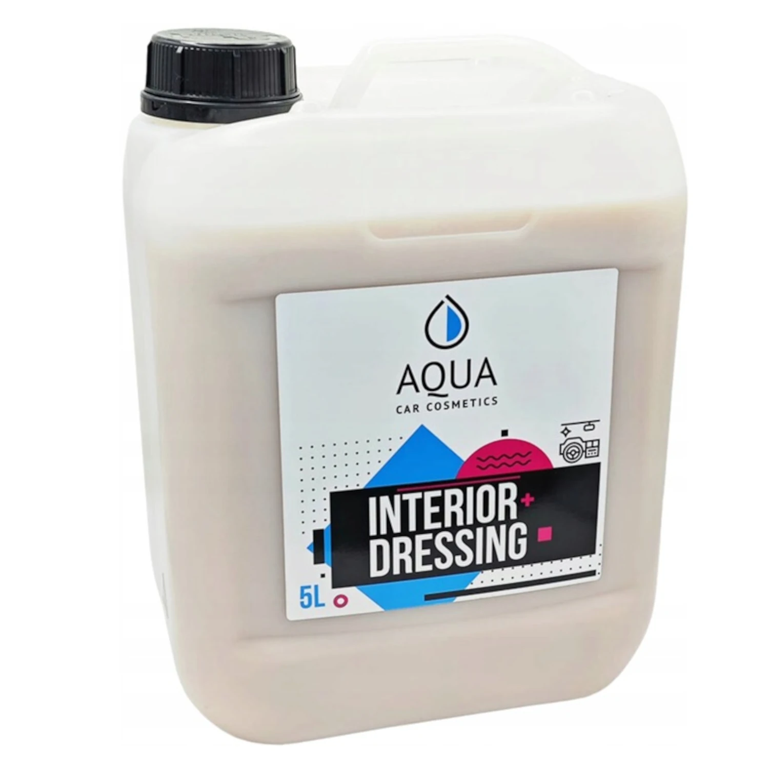 Sprayflaska AQUA Interiörvård 5L med satinfinish, antistatisk effekt och UV-skydd för bilinteriör
