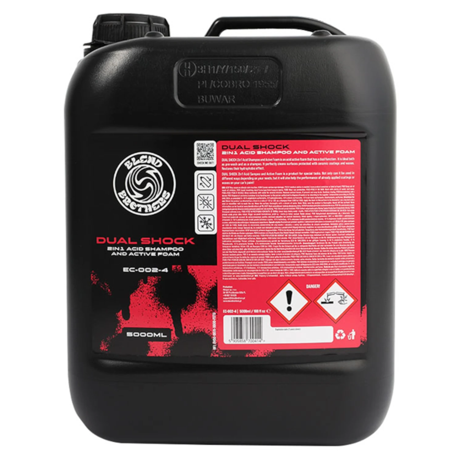 Blend Brothers Acid 2in1 Shampoo Foam 5L bottle for Ceramic Coating cleaning and car washing