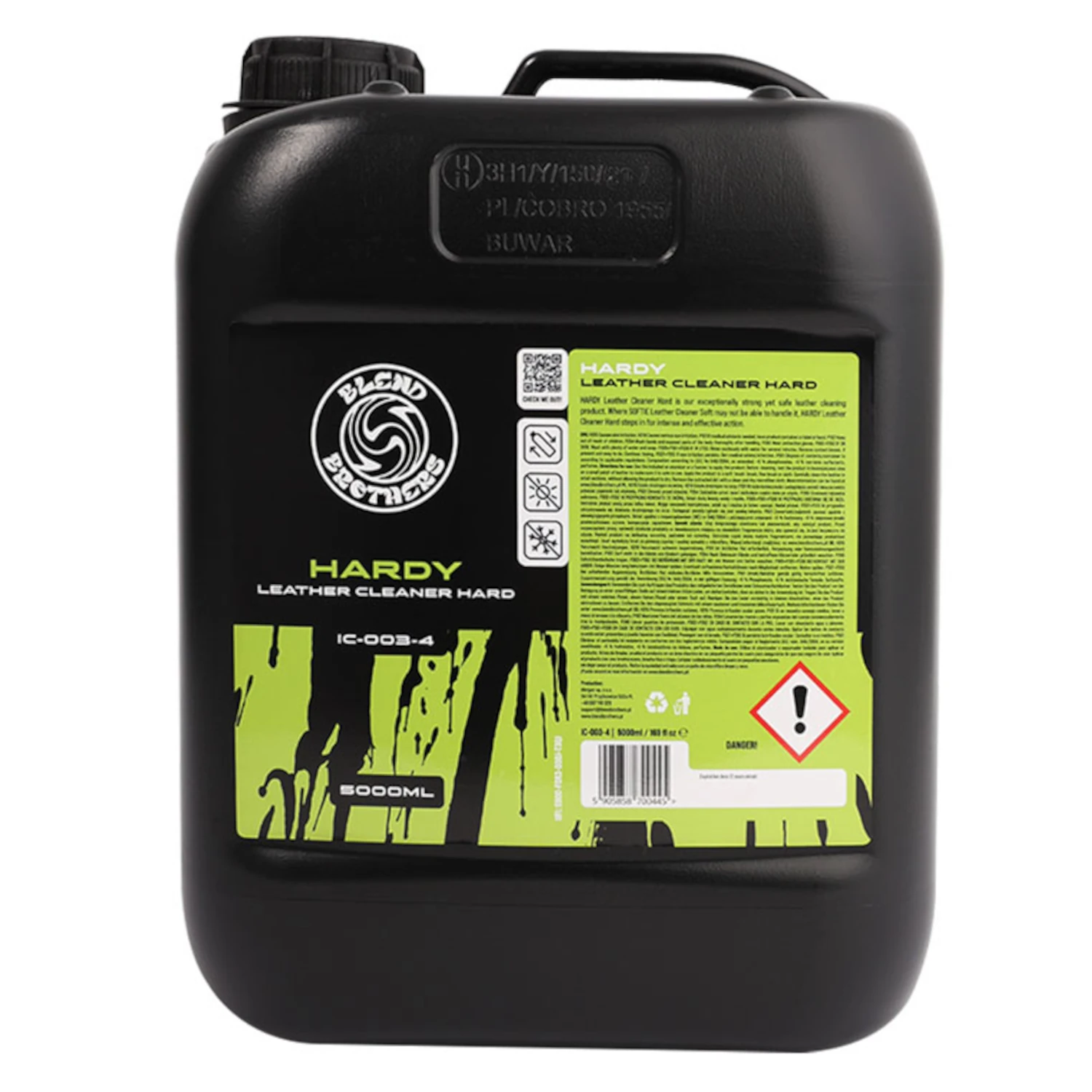 Blend Brothers Leather Cleaner 5L strong formula for cleaning leather surfaces in vehicles