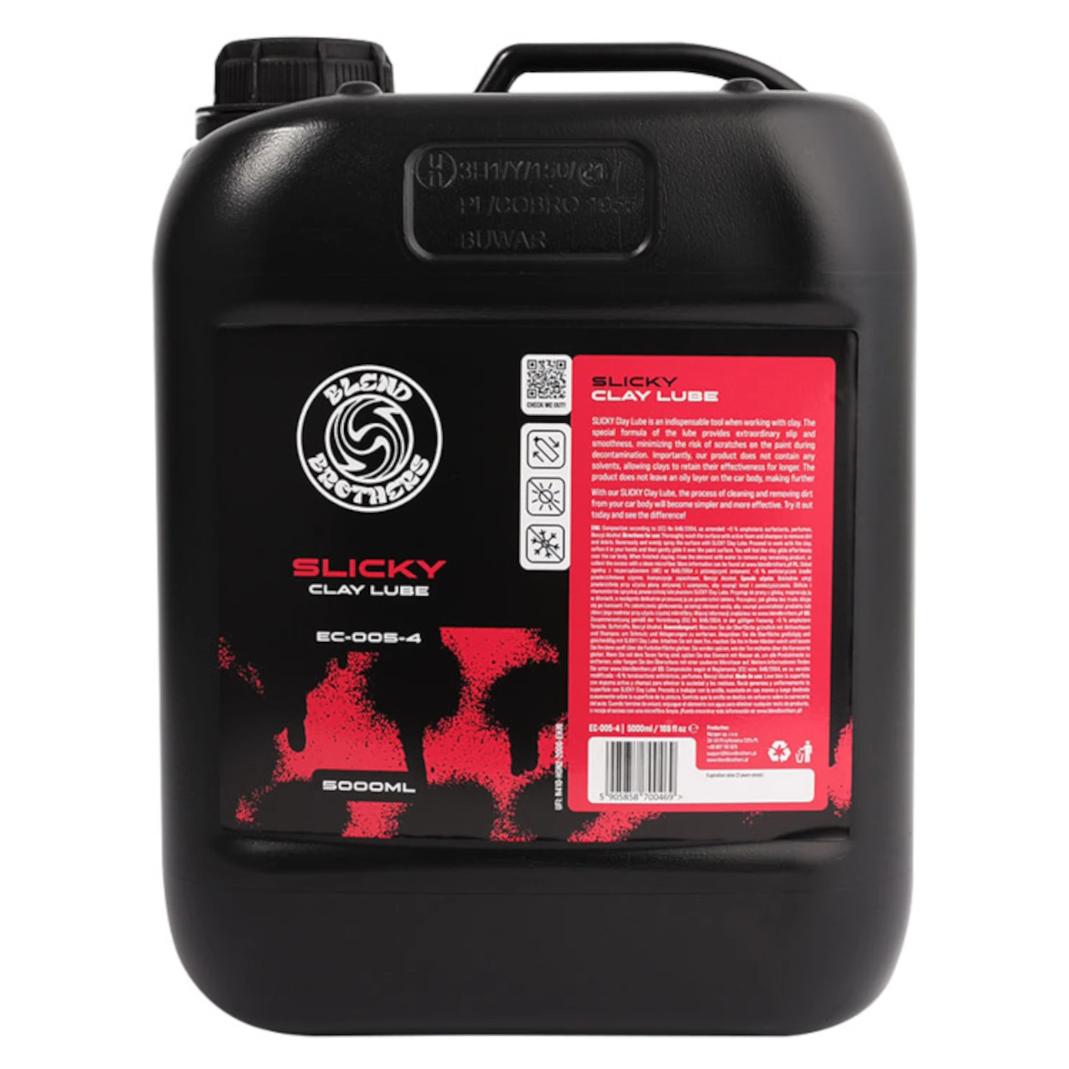 Blend Brothers SLICKY Clay Lubricant 5L solvent-free lubricant for clay bar treatment