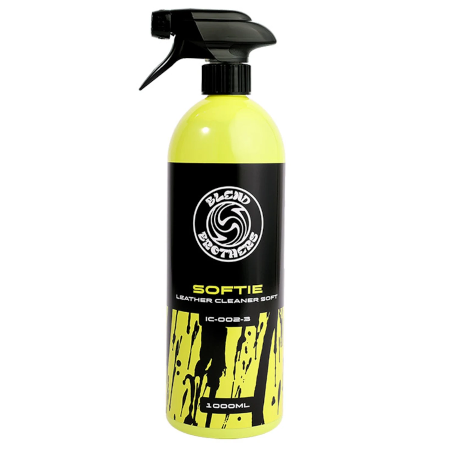 Blend Brothers Leather Cleaner Soft 1L bottle with spray cap for pH-neutral leather cleaning