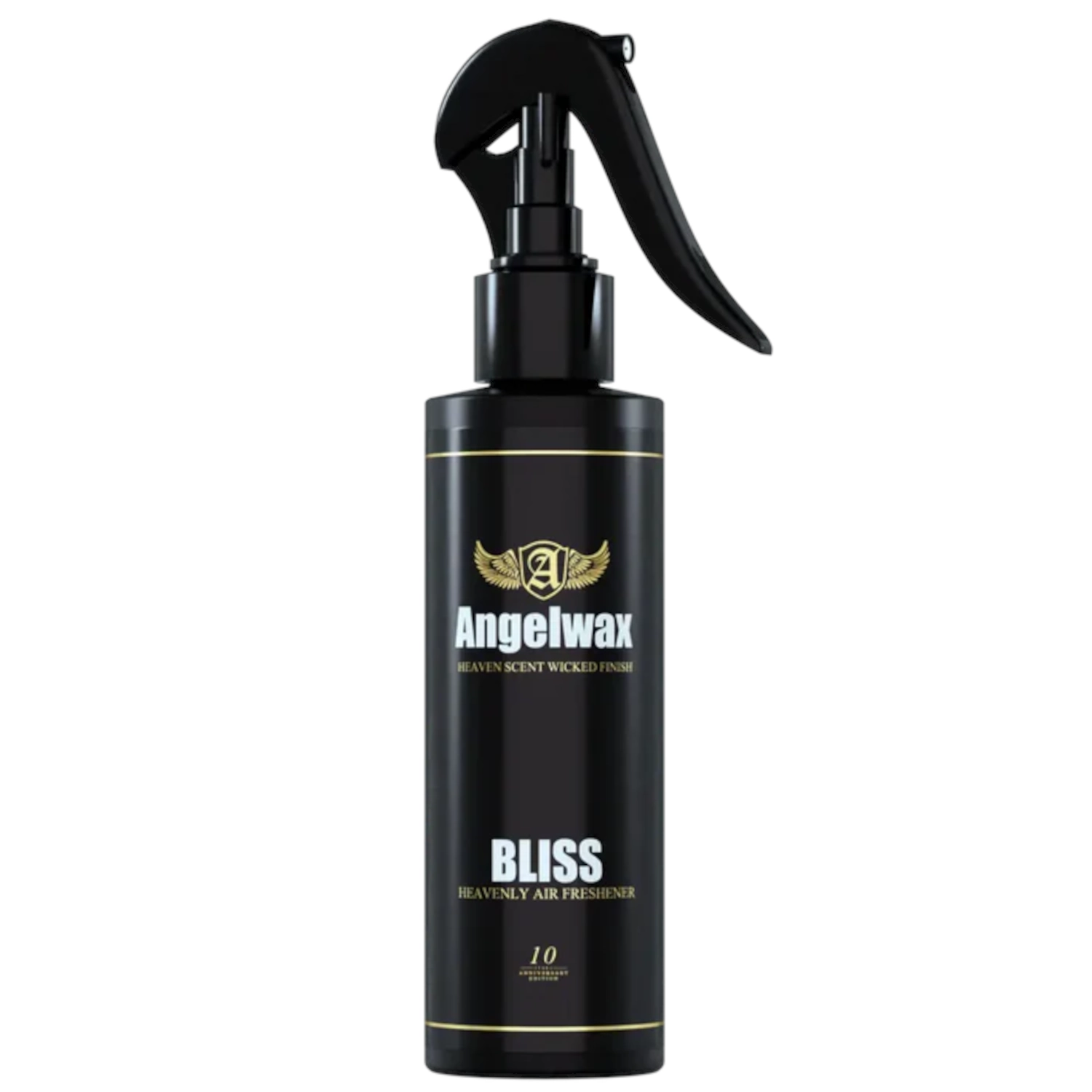 Spray bottle of Angelwax Car Air Freshener 250ml, fruity woody scent for car interiors