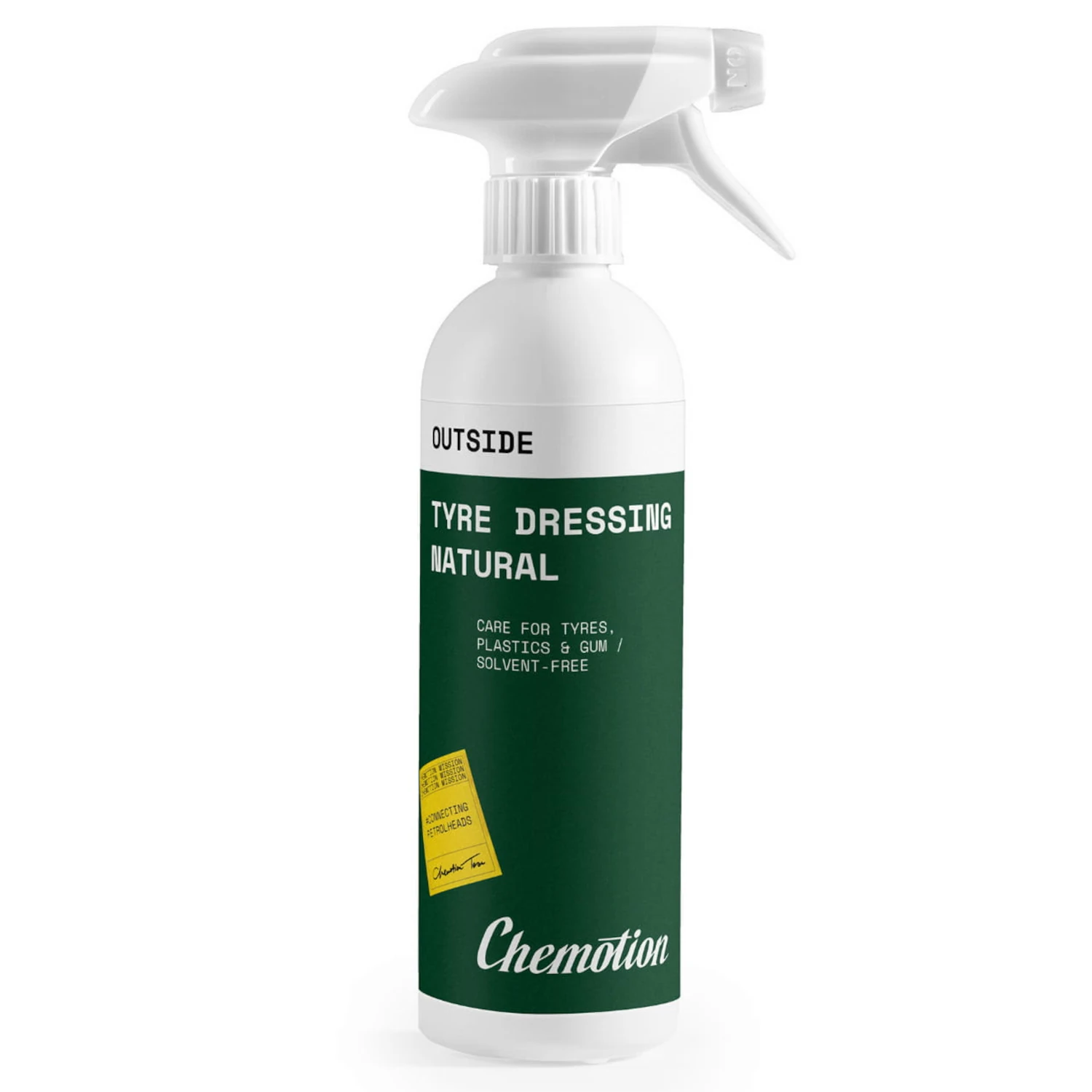 Chemotion NEW Tyre Dressing Natural Matt Satin 500ml bottle for tyre and rubber care