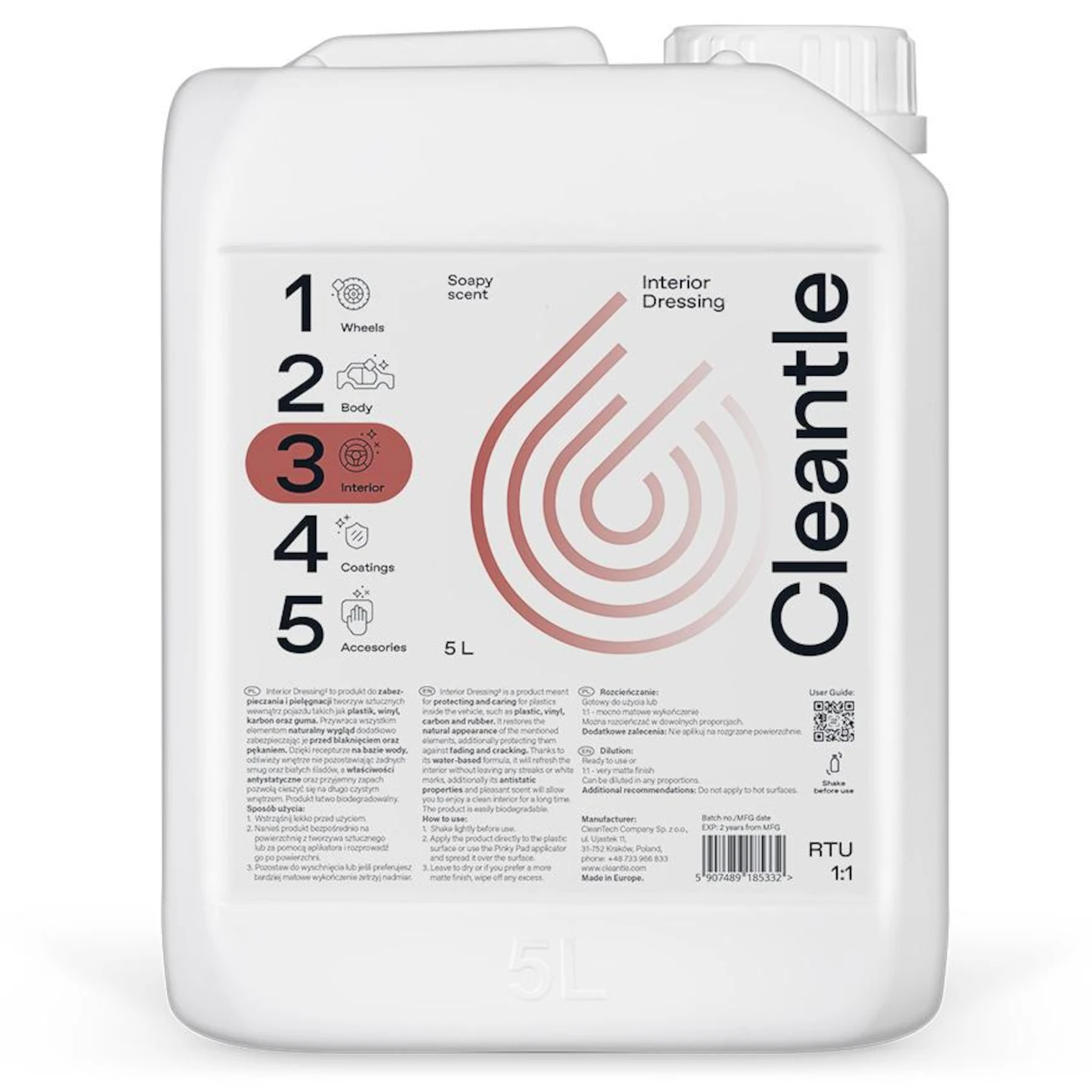 Cleantle Interior Dressing 5L