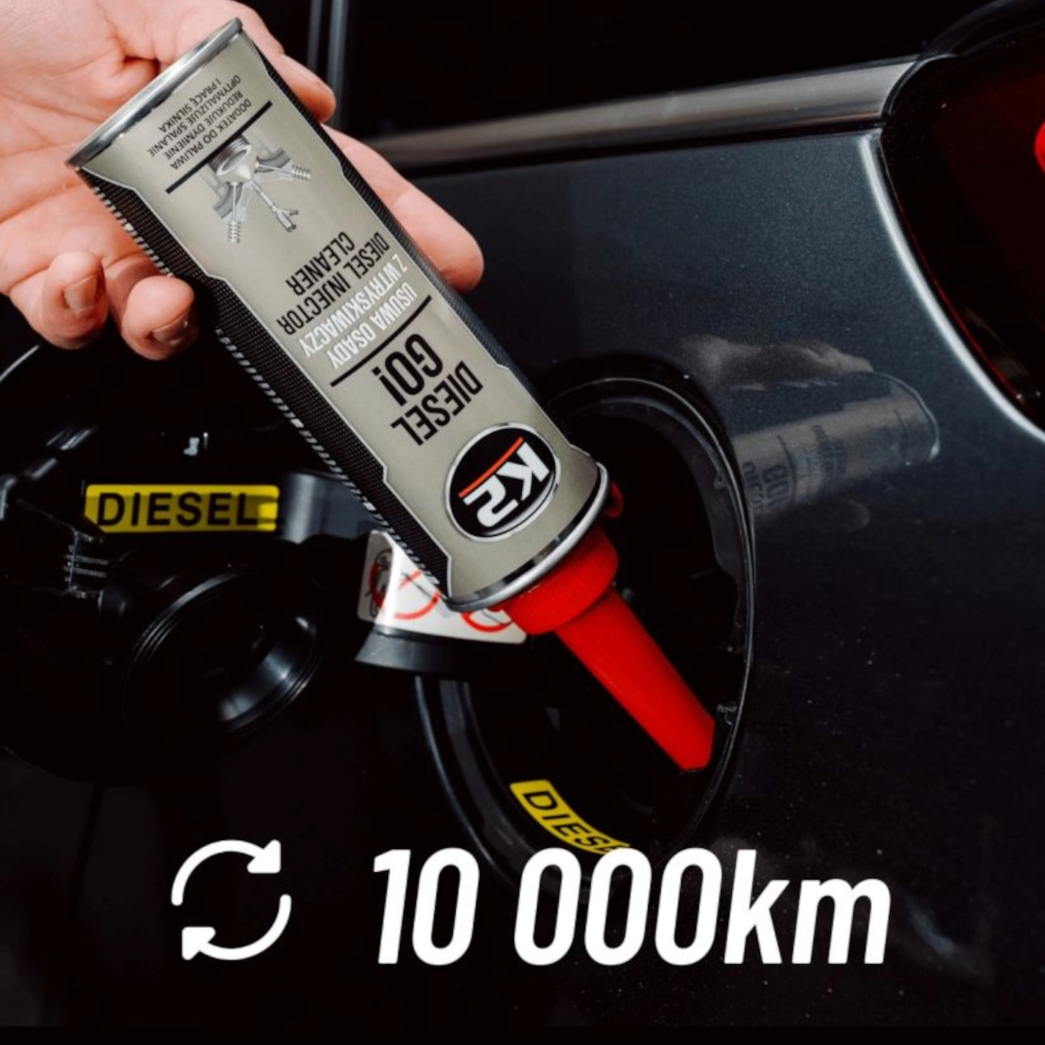 K2 Diesel Go! diesel injector cleaner 250ml bottle for cleaning diesel fuel injectors