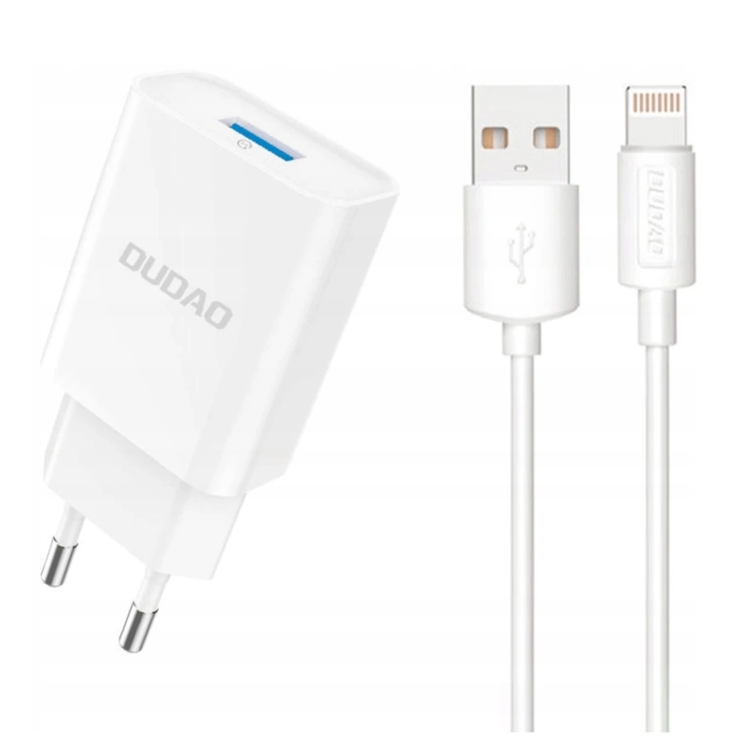Baseus Compact USB-A Wall Charger 10W in white with fire-safe PC+ABS housing