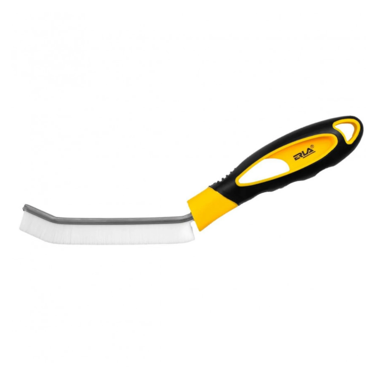 Grout brush with heat-resistant nylon bristles and ergonomic handle from K2 for cleaning tiles and tight spaces