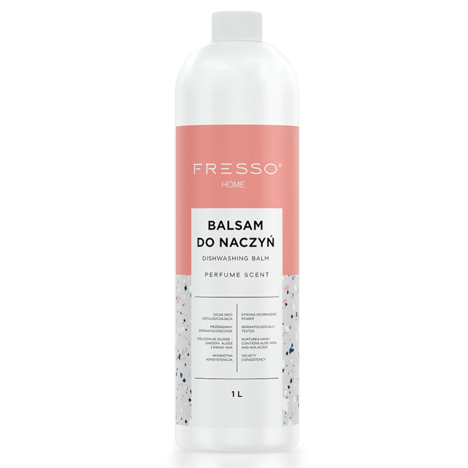 Fresso Home Diskbalsam 1L flaska med Aloe AHA-formel för handvård och avfettning