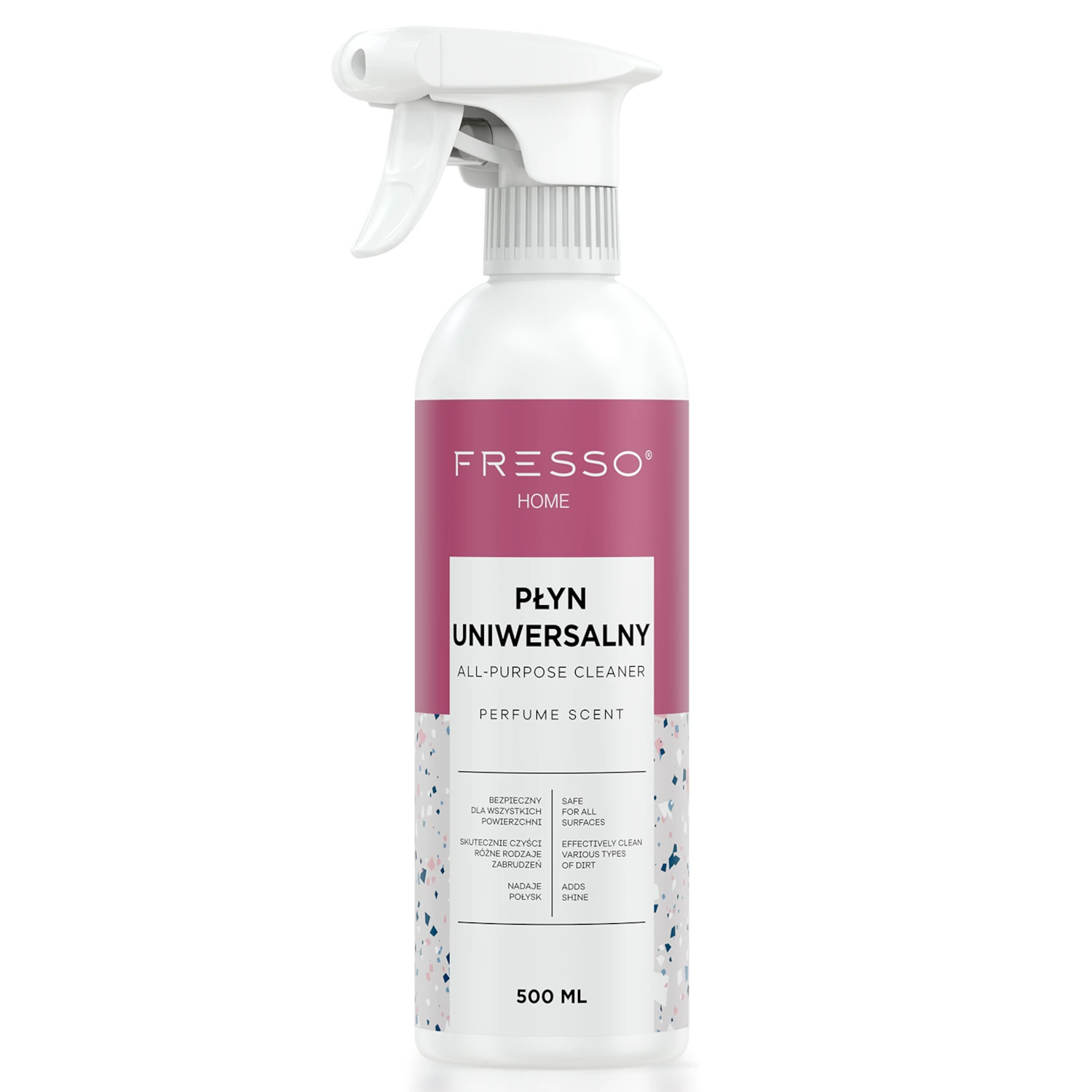 Sprayflaska Fresso Home Universalrengöring 500ml med ränderfri glans för keramik, krom och trä