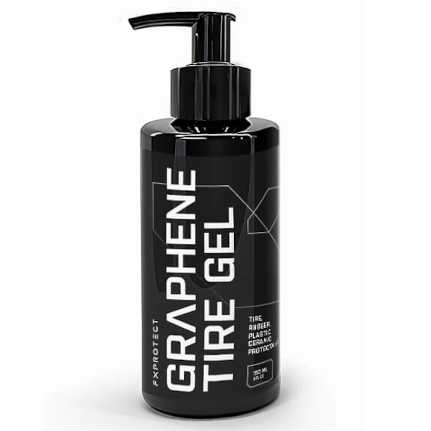 FX PROTECT Tyre Dressing Gel 150ml jar with Graphene and UV protection for professional tyre care