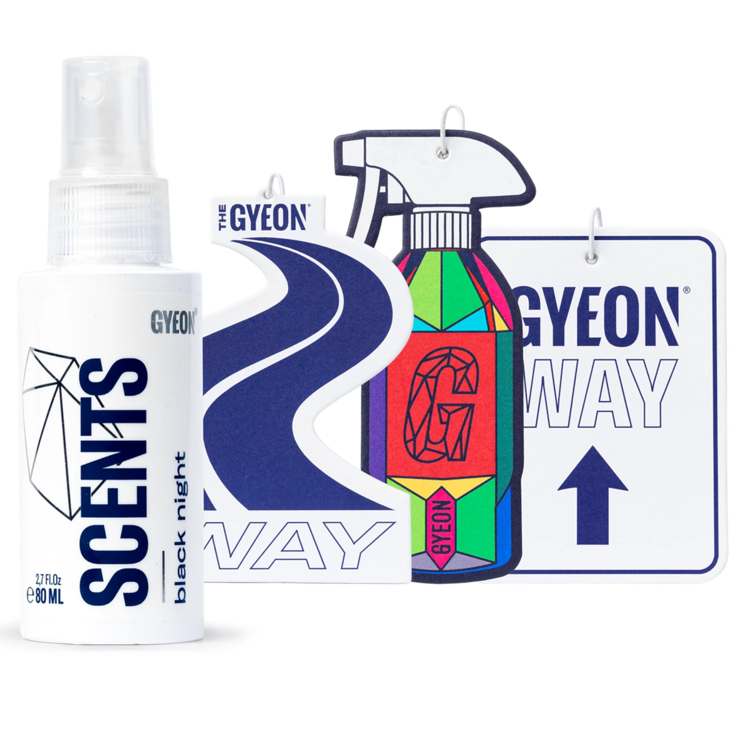 Gyeon Bilparfym 80ml Classic Cologne med tre hängtaggar för långvarig doft i bilens interiör