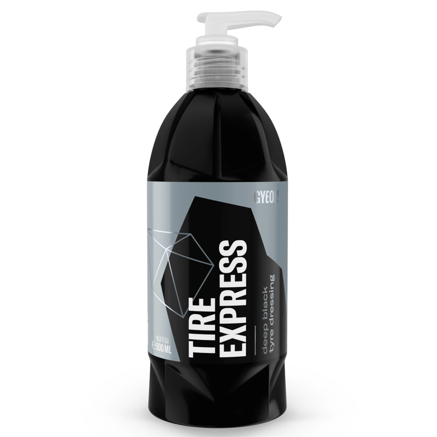 Matt tyre dressing Gyeon Tire Express 500ml bottle with water-repellent protection for tyres