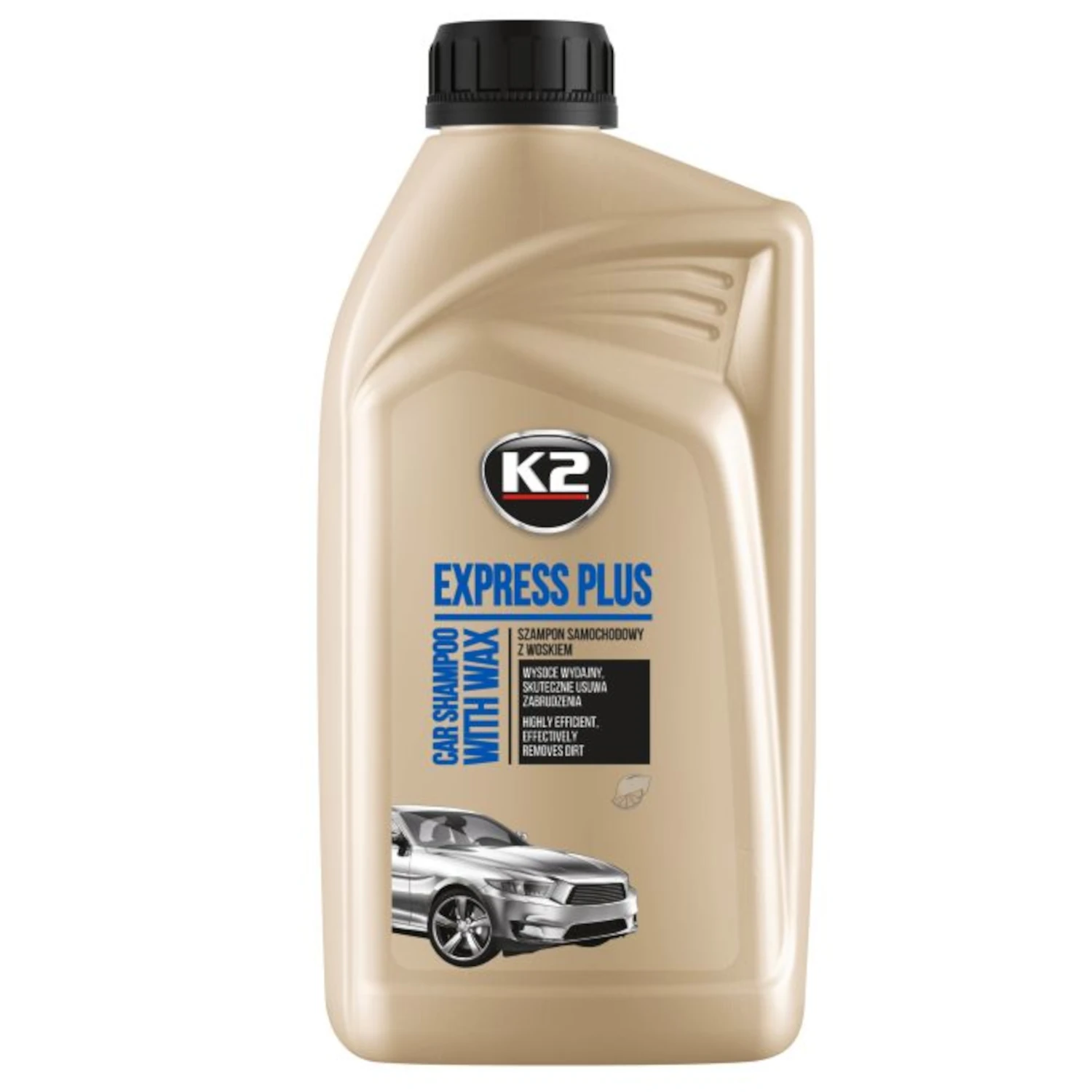 K2 Bilschampo Koncentrerat med Carnaubavax 1L flaska för handtvätt av fordon
