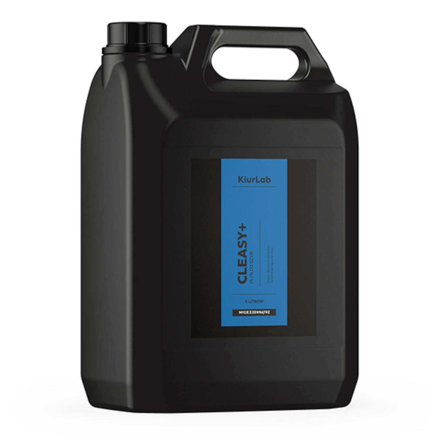 KiurLab Ammonia-Based Glass Cleaner 5L container for professional streak-free car window cleaning