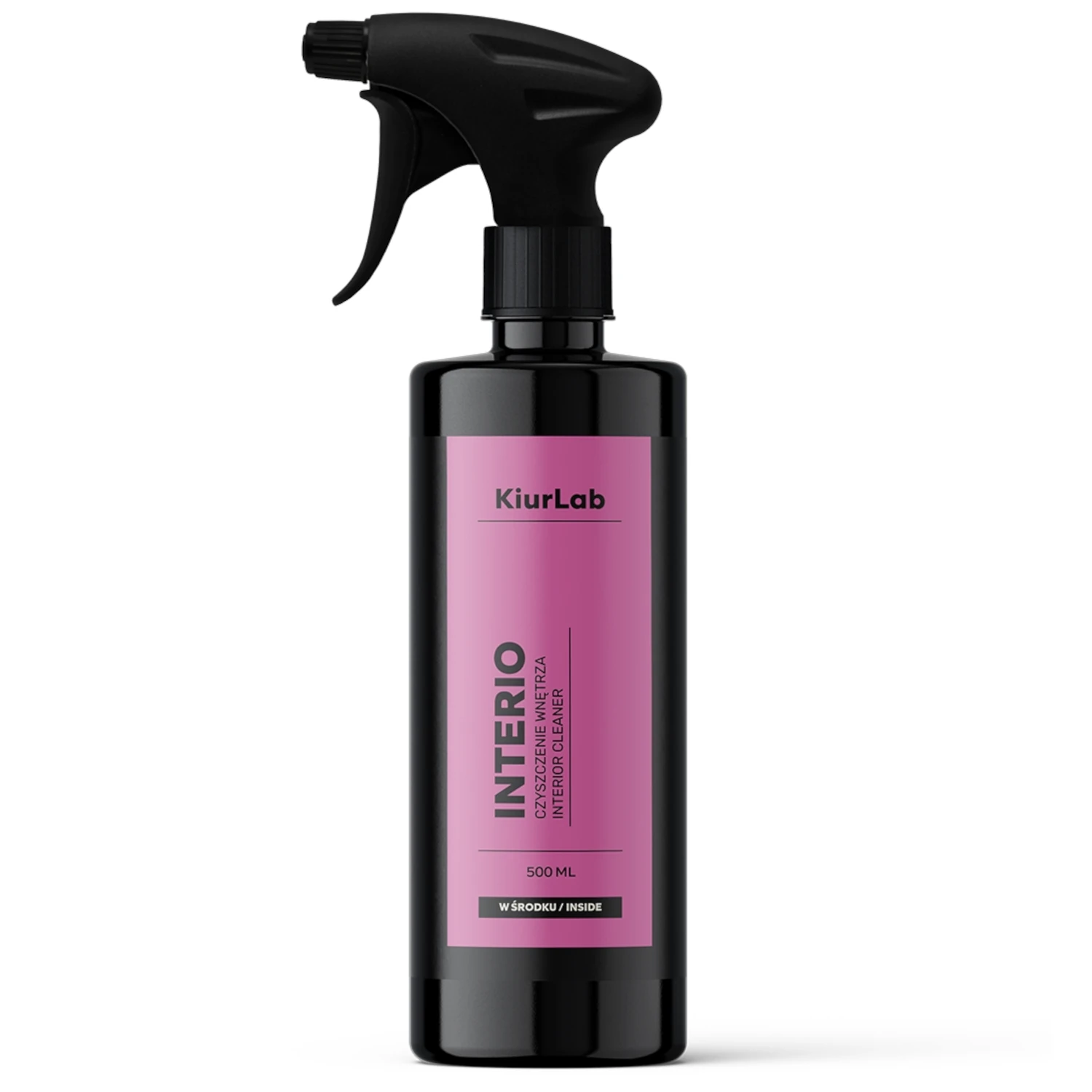 KiurLab Interior Cleaner 500ml spray bottle for cleaning plastic, vinyl and leather vehicle interiors