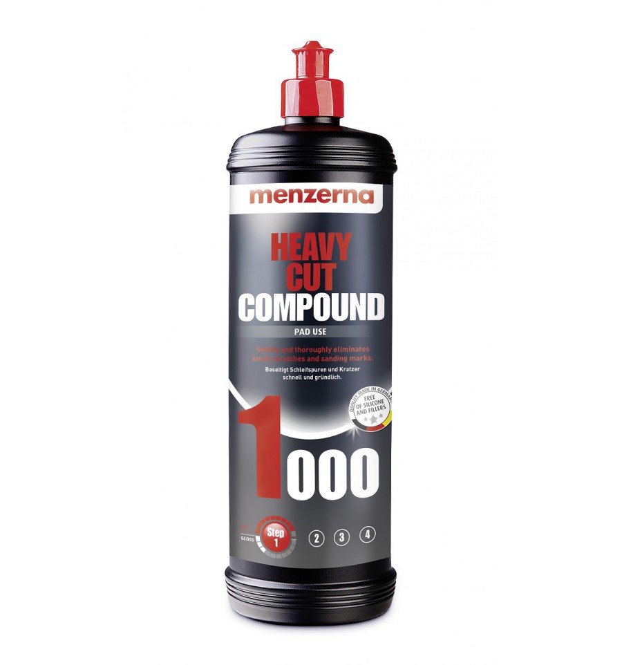 Menzerna Heavy Cut Compound 1L silikonfri grovpolermedel för djupa repor och lackskavanker