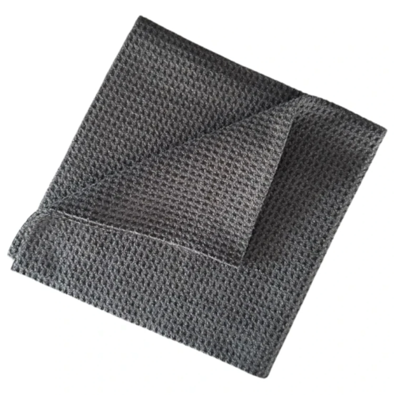 Royal Pads microfibre towel 40x40 cm for glass, 400 GSM waffle-weave with streak-free laser-cut edge