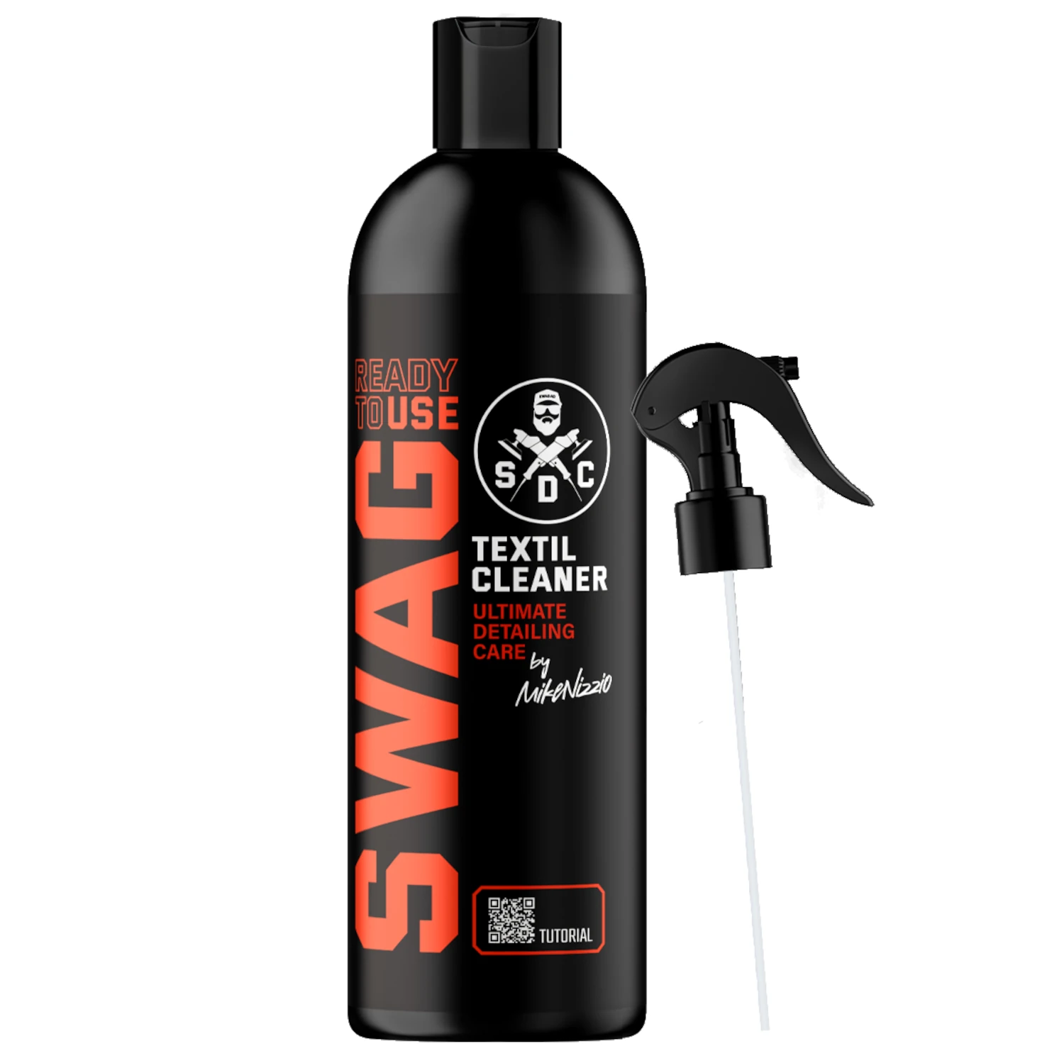 SWAG Fabric Cleaner RTU 500ml spray bottle for stain removal on car upholstery and carpets