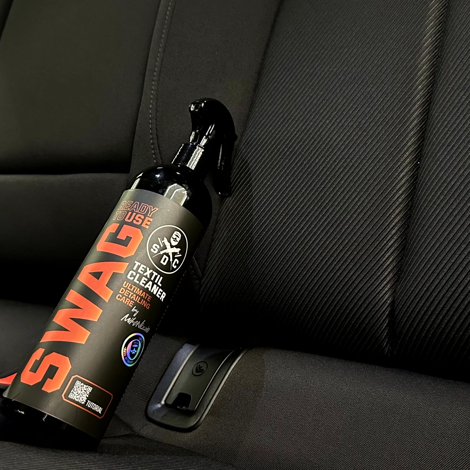 SWAG Fabric Cleaner RTU 500ml spray bottle for stain removal on car upholstery and carpets