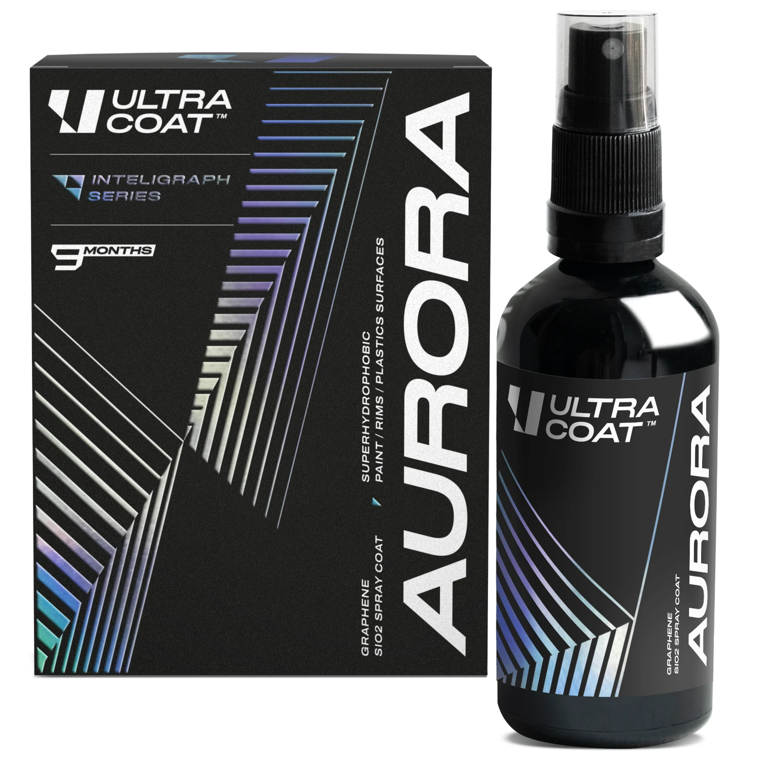Graphene Ceramic Coating Spray 100ml by Ultracoat with SiO2 and SiC for paint, wheels and plastic