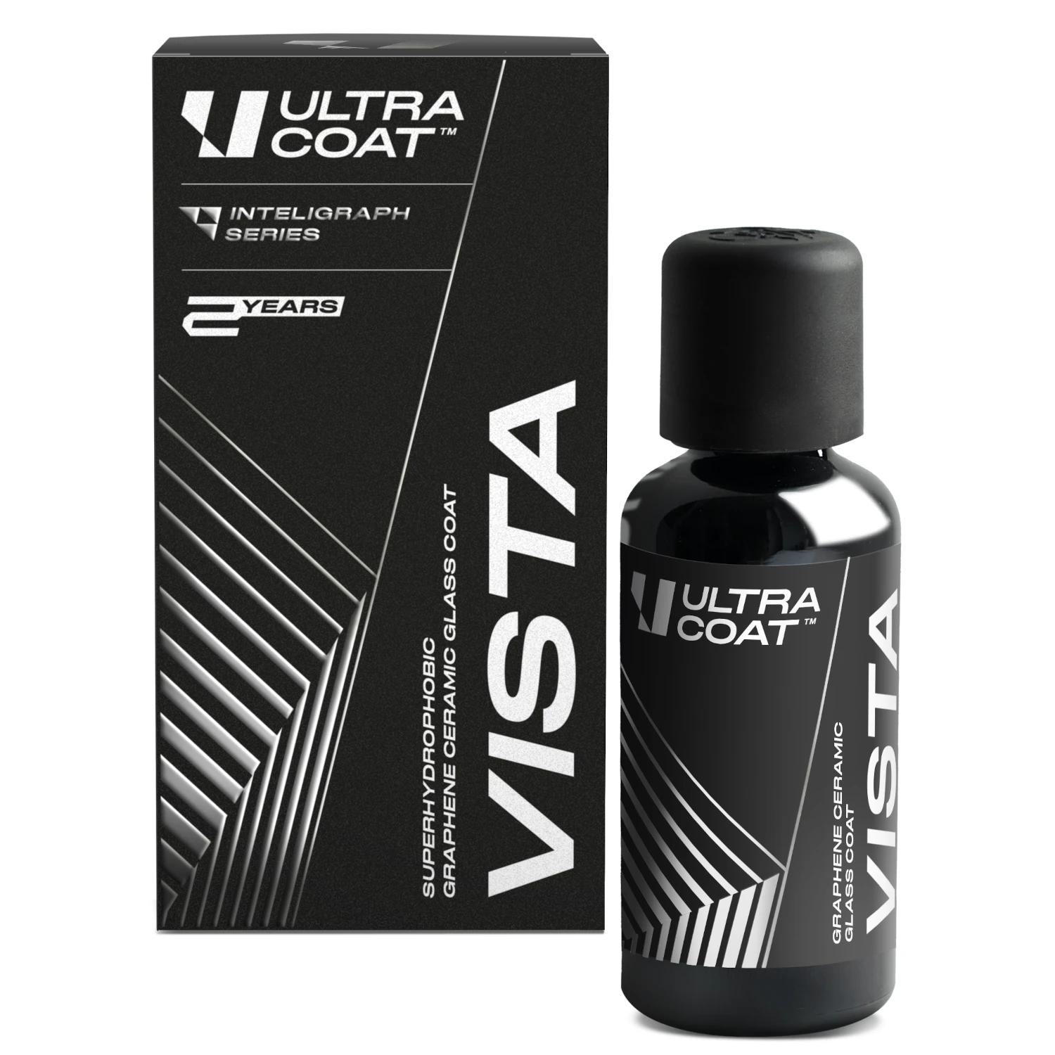 Graphene ceramic glass coating 30ml bottle with superhydrophobic effect for windscreens, Ultracoat Vista