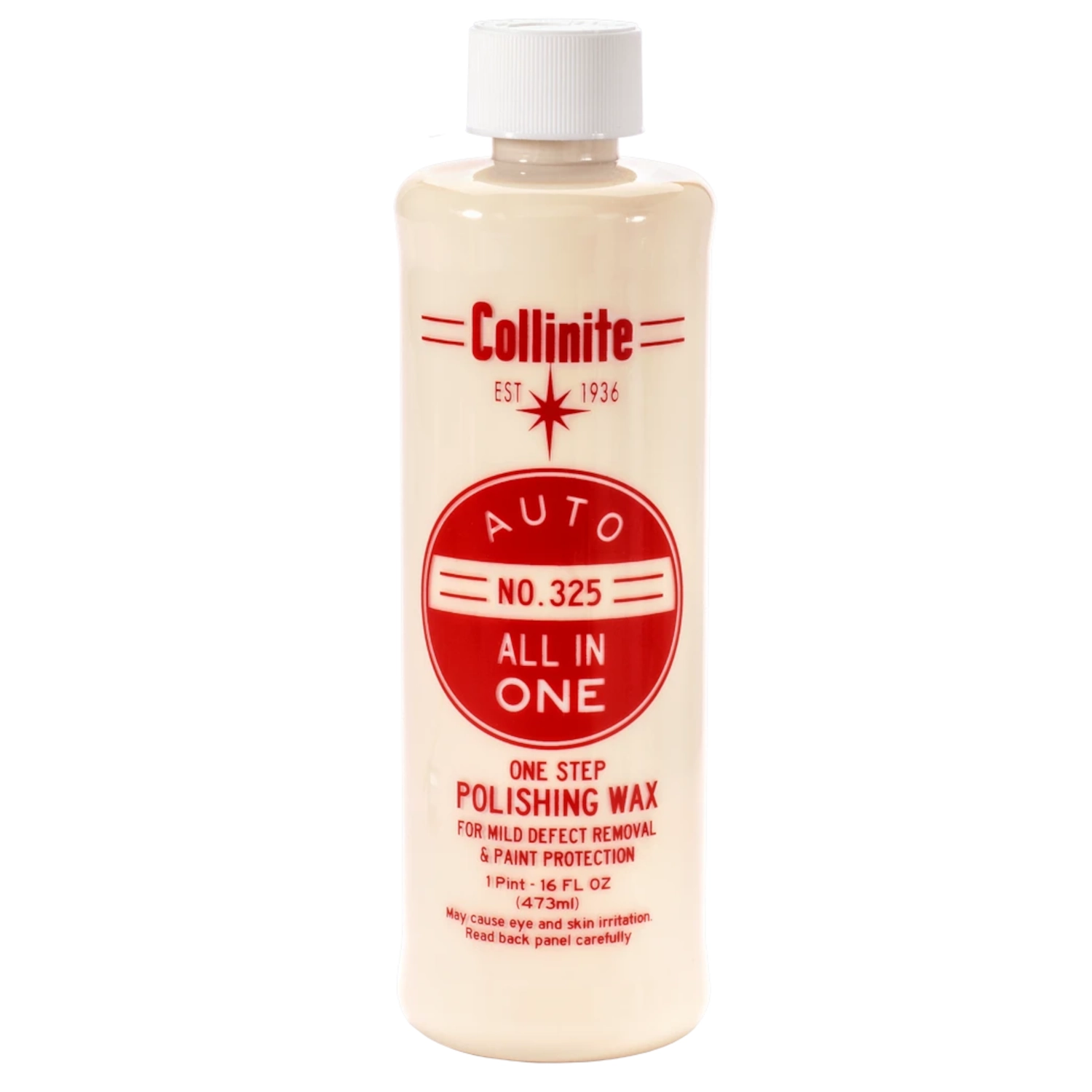 Bilvax hybridformel 473ml flaska med rengörings- och skyddsvax från Collinite Wax