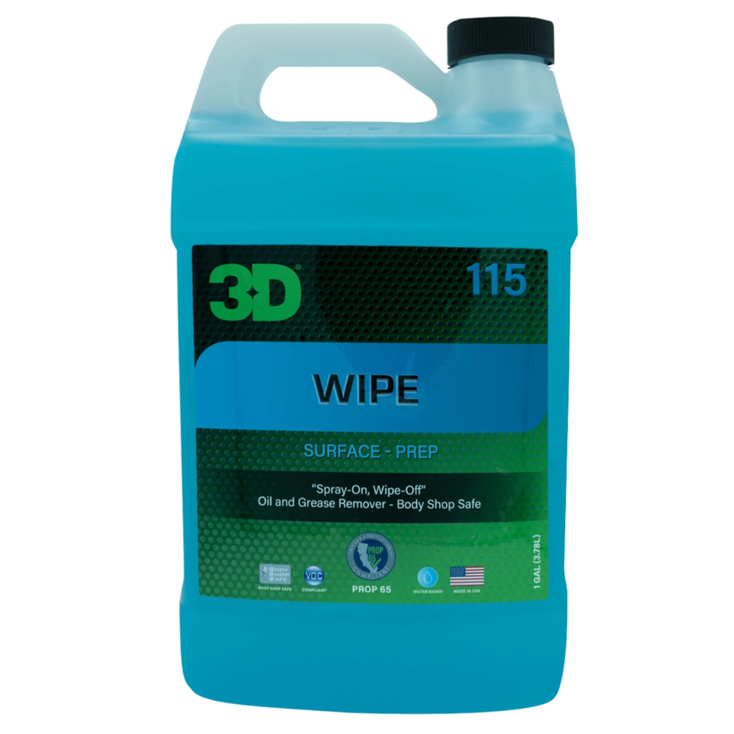 Bottle of 3D Car Care Panel Wipe 3.8L for removing polishing oils before Ceramic Coating