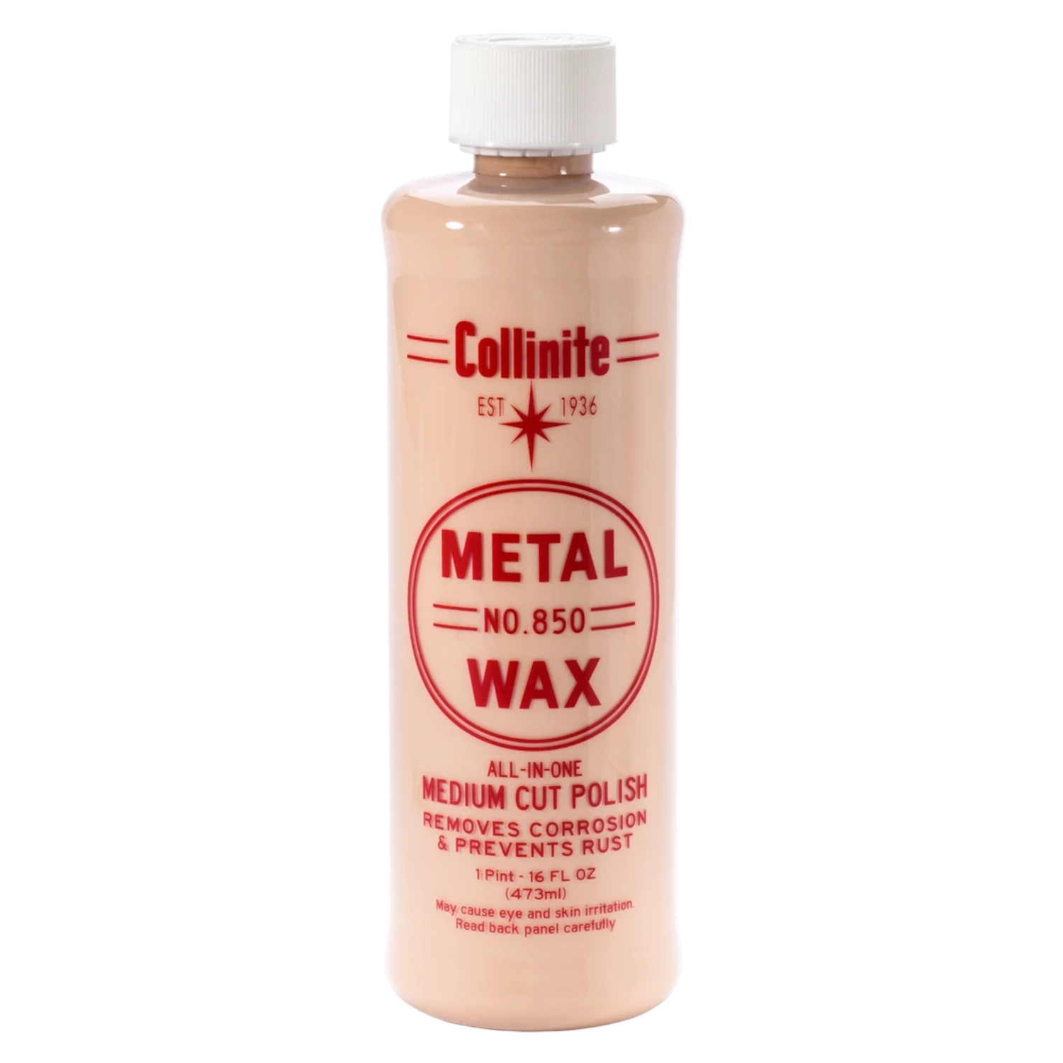 Metal wax 473ml from Collinite Wax for gloss restoration and corrosion protection on chrome and metal surfaces