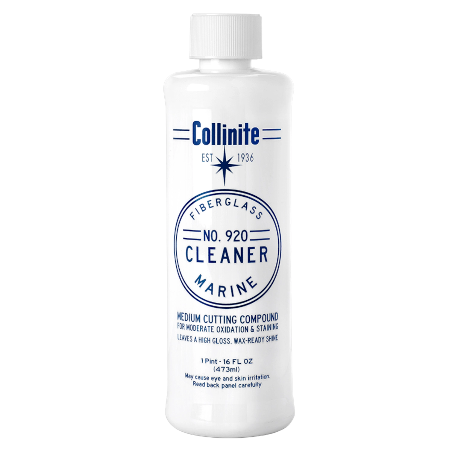 Fibreglass cleaner for gelcoat 473ml, Collinite 920, removes oxidation and black streaks