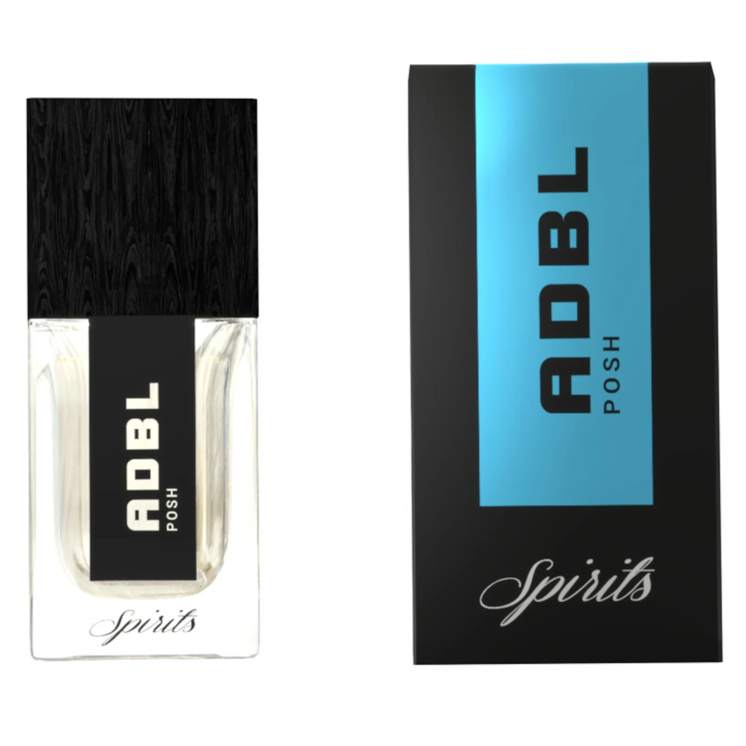 ADBL Spirits Posh car fragrance 30ml bottle with vanilla and rose scent profile for vehicle interiors
