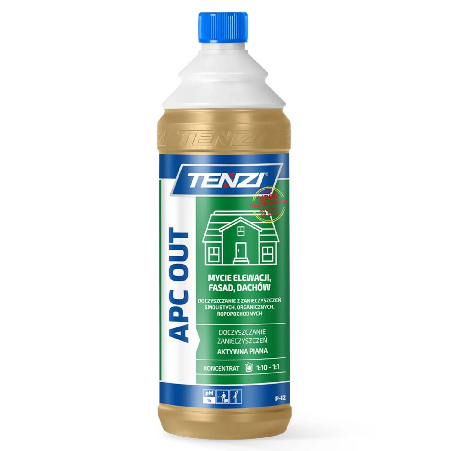 Alkaline Heavy-Duty Cleaner, 1L, Removes Organic Dirt, Safe on Surfaces, Tenzi APC Out