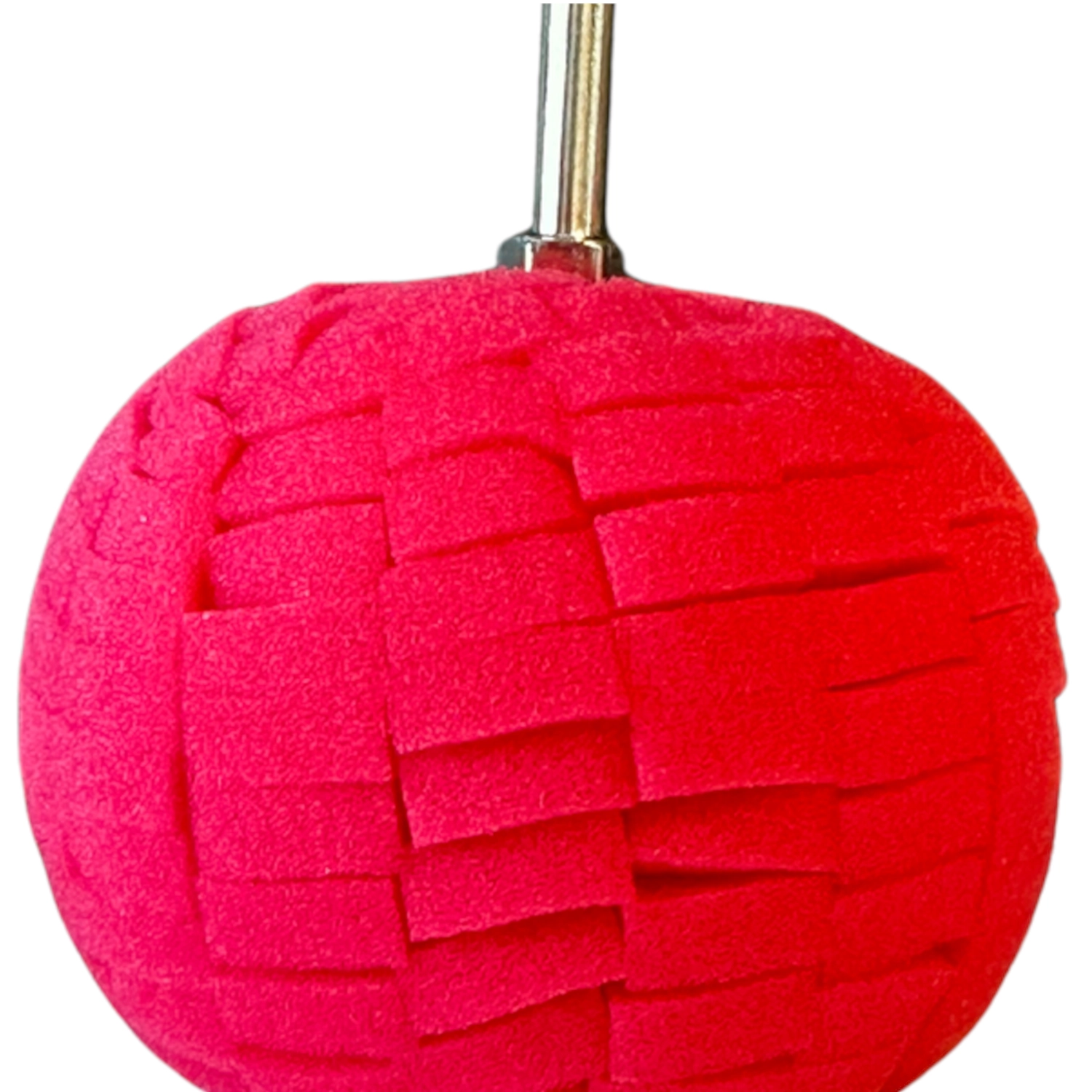 Red Polishing Ball Soft 80mm with open cell structure and 40mm shaft mount from Royal Pads