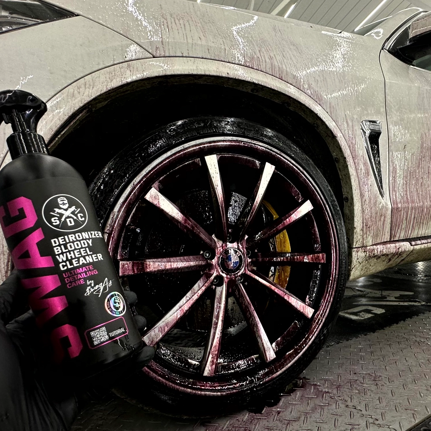 SWAG Iron Remover Gel Bloody Effect RTU 5L green gel-based wheel cleaner with colour-change reaction