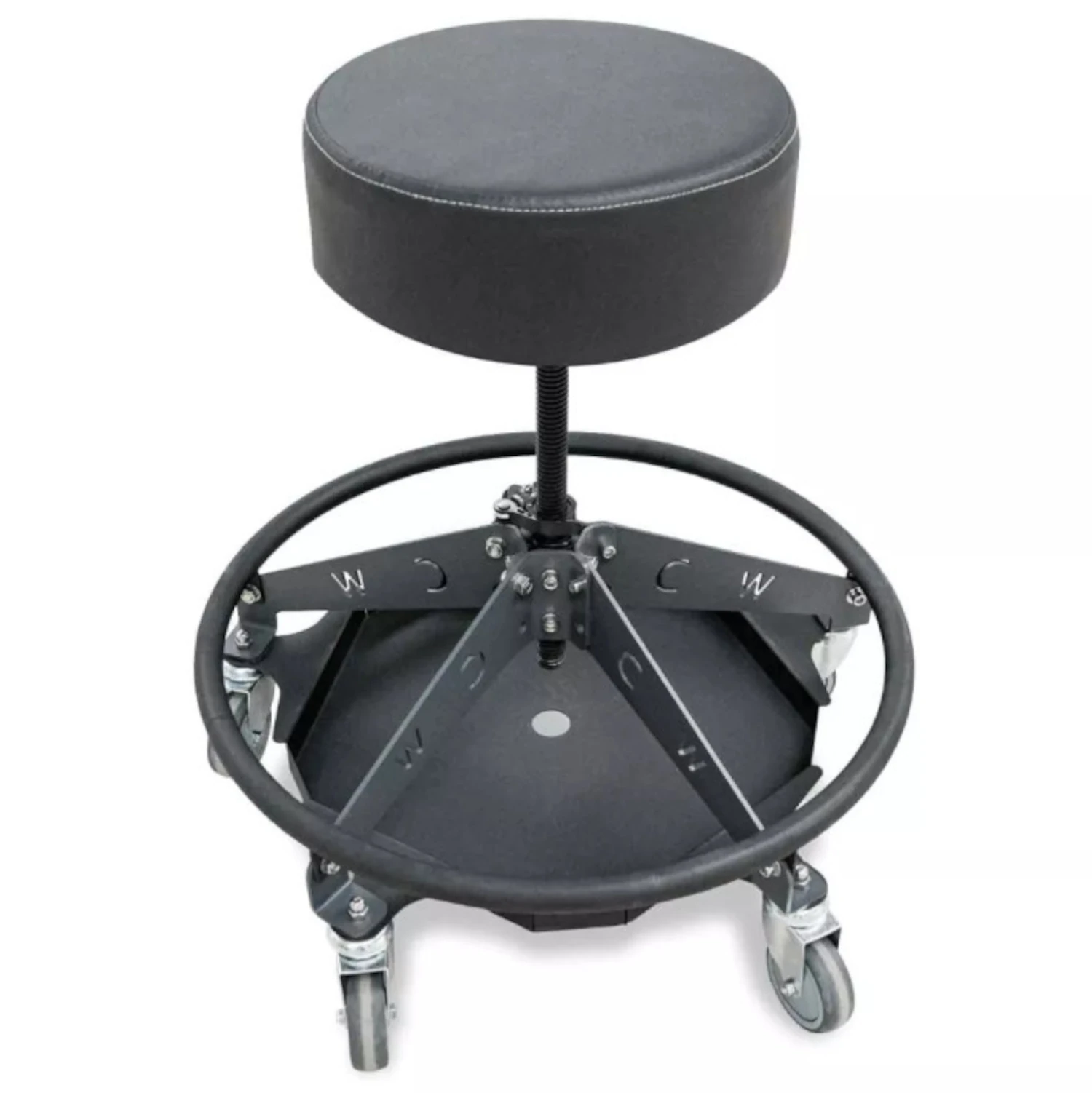 Detailing stool with adjustable height, 360° swivel and magnetic tray from ChemicalWorkz New for workshop use