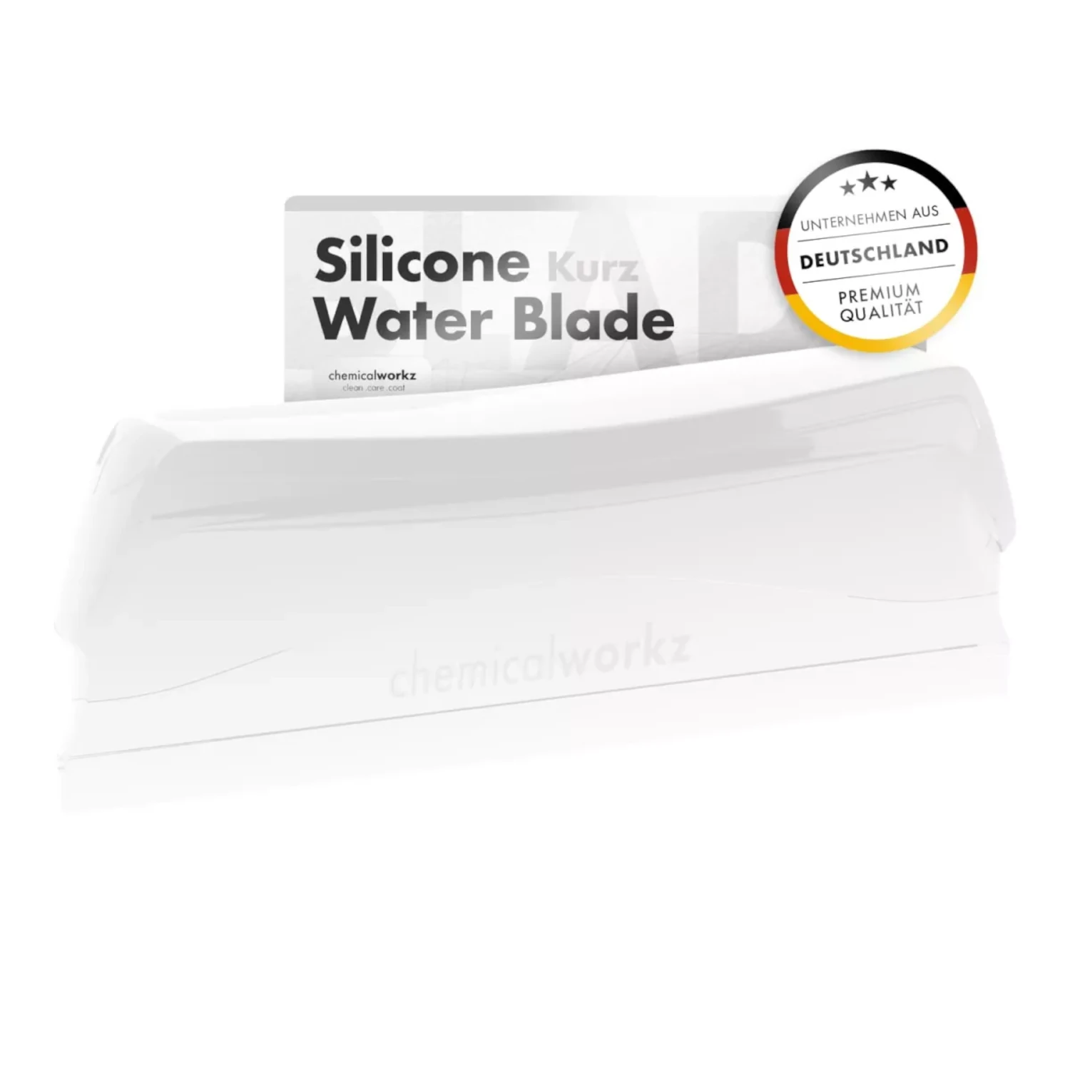 ChemicalWorkz New Water Blade V2 Mini transparent silicone drying tool, 14x5x3 cm