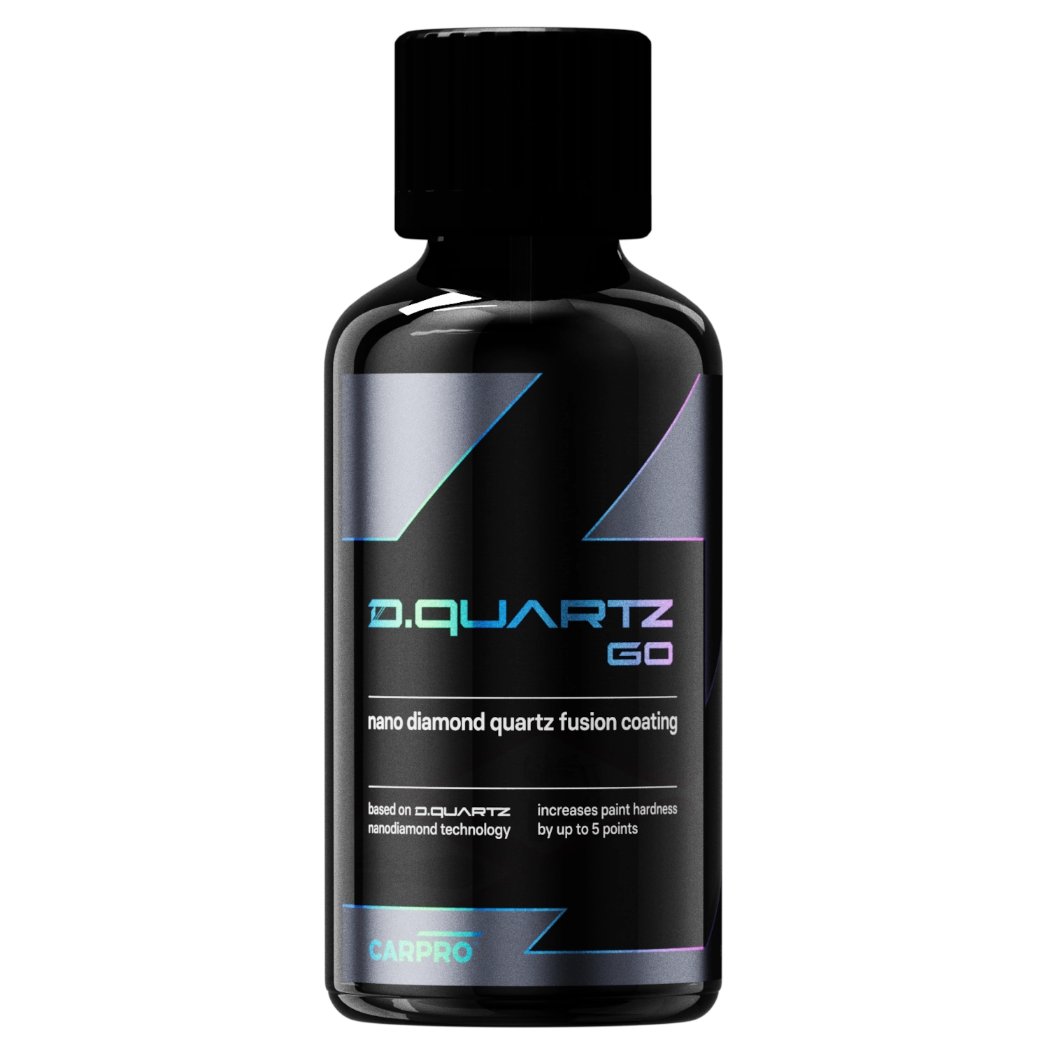 CarPro DQuartz GO 30ml nanodiamond coating bottle offering scratch-resistant, hydrophobic paint protection for cars