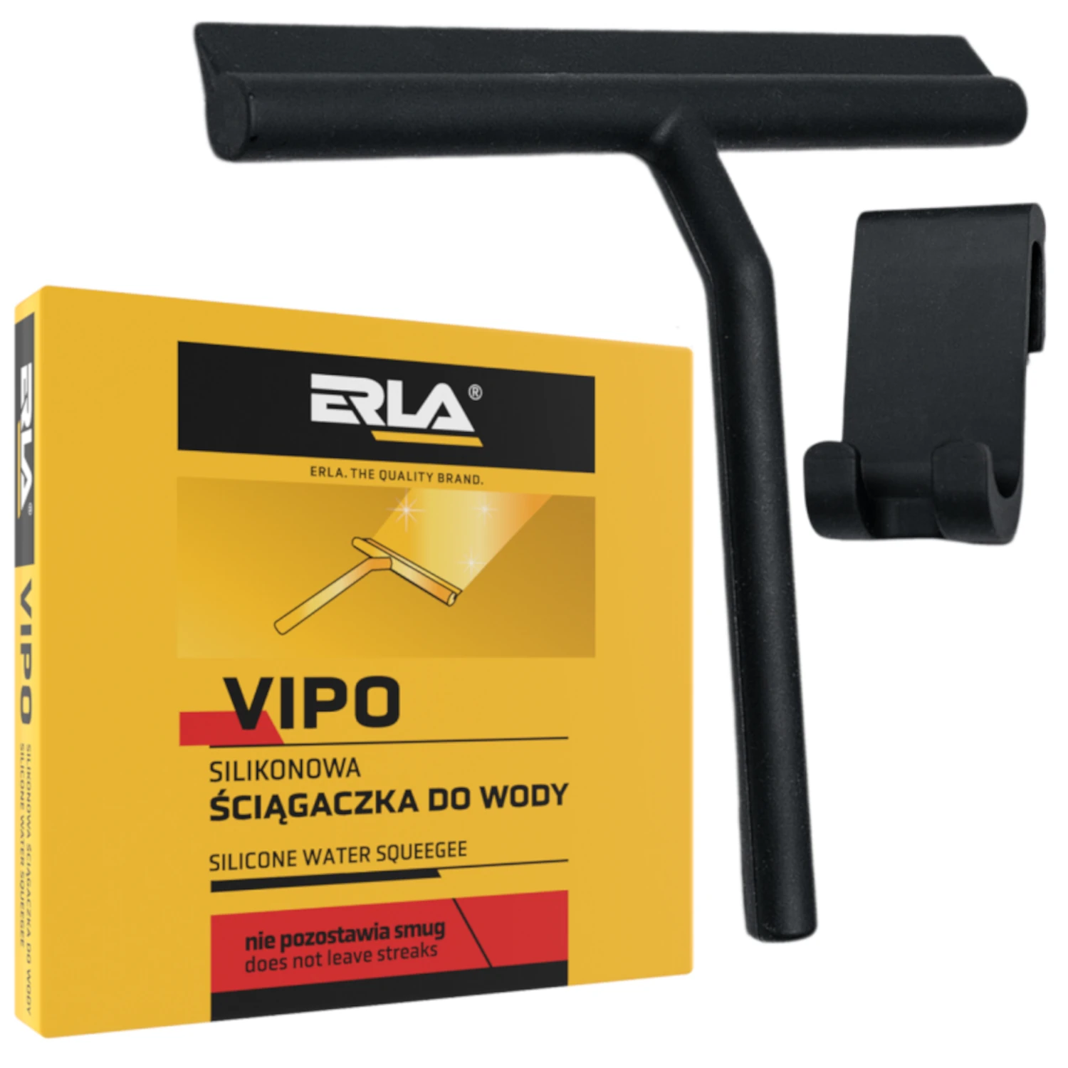 K2 Duschskrapa R3100 med mögelresistent silikonkant och ergonomiskt handtag för glasdörrar