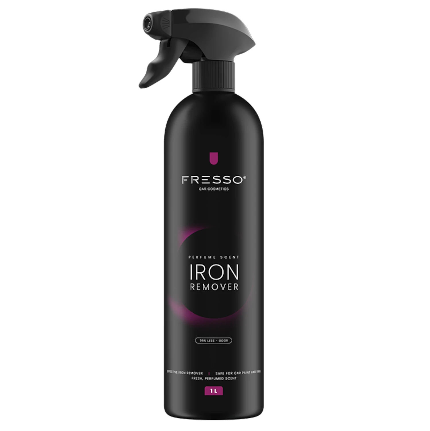 Spray bottle of Fresso Iron Remover 1L with neutral pH and Ice Lolly scent for wheels and paintwork