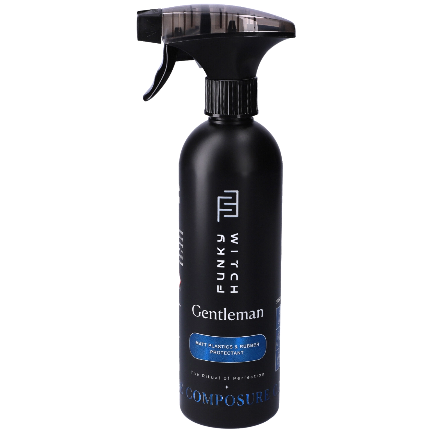 Matte Interior Plastic Dressing 500ml by Funky Witch with UV protection for dashboard finish