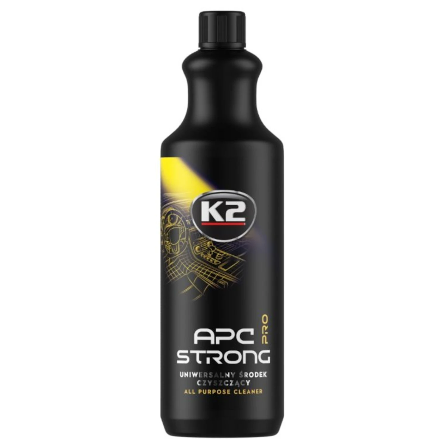 APC All-Purpose Cleaner Concentrate 1L bottle for cleaning bodywork, wheels and upholstery