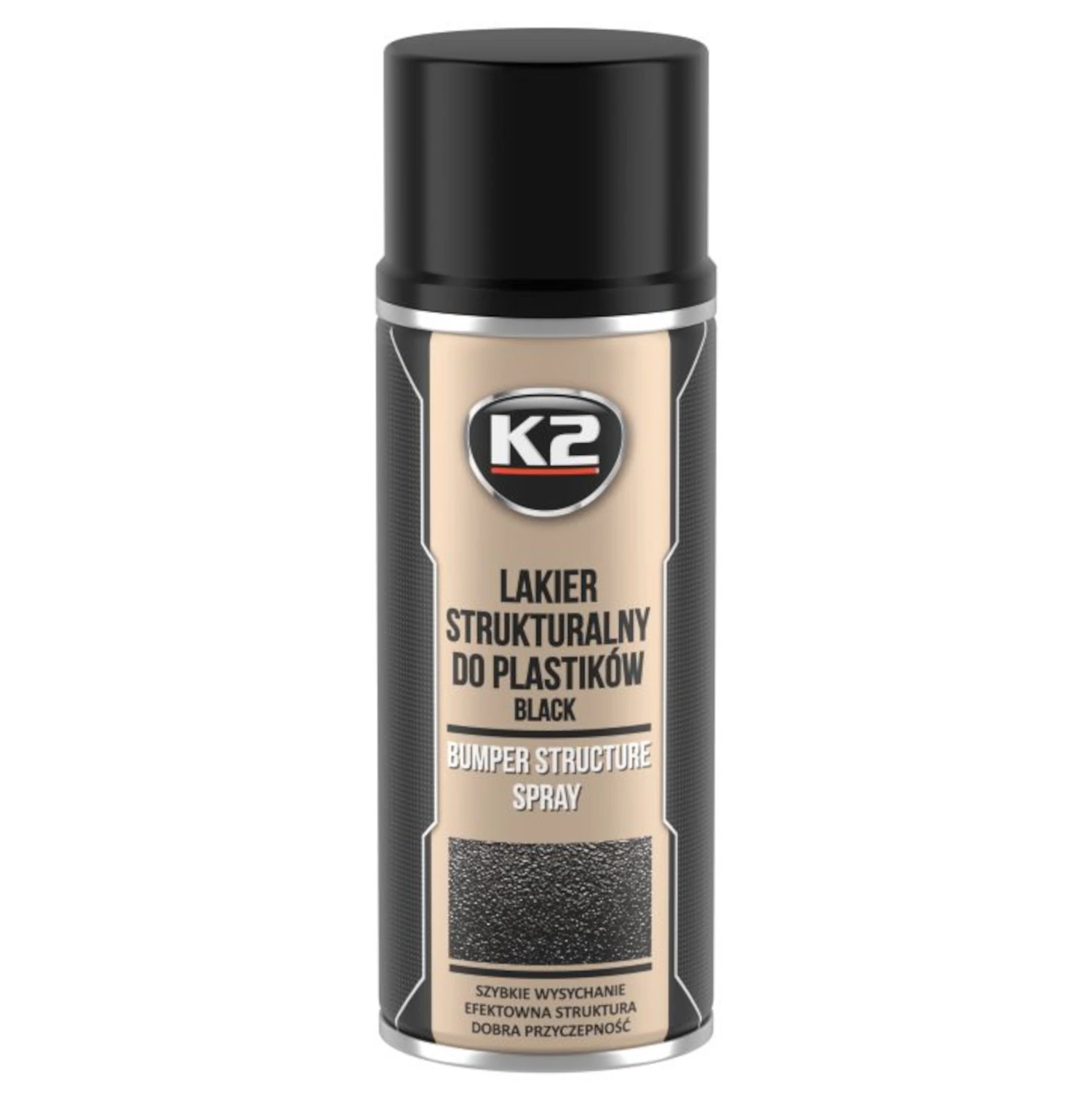Bumper structure spray paint 400ml aerosol can, no primer needed, for plastic bumpers and car parts