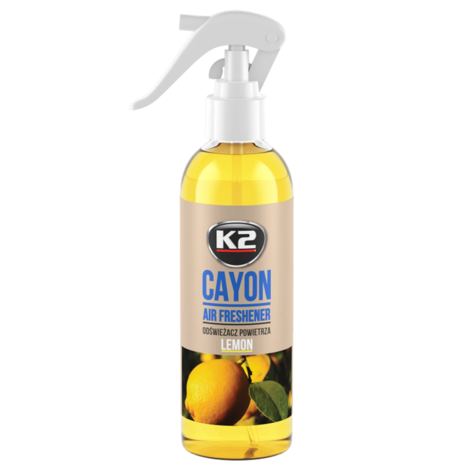 Air Freshener Citrus 250ml spray bottle with lemon and lime scent from K2