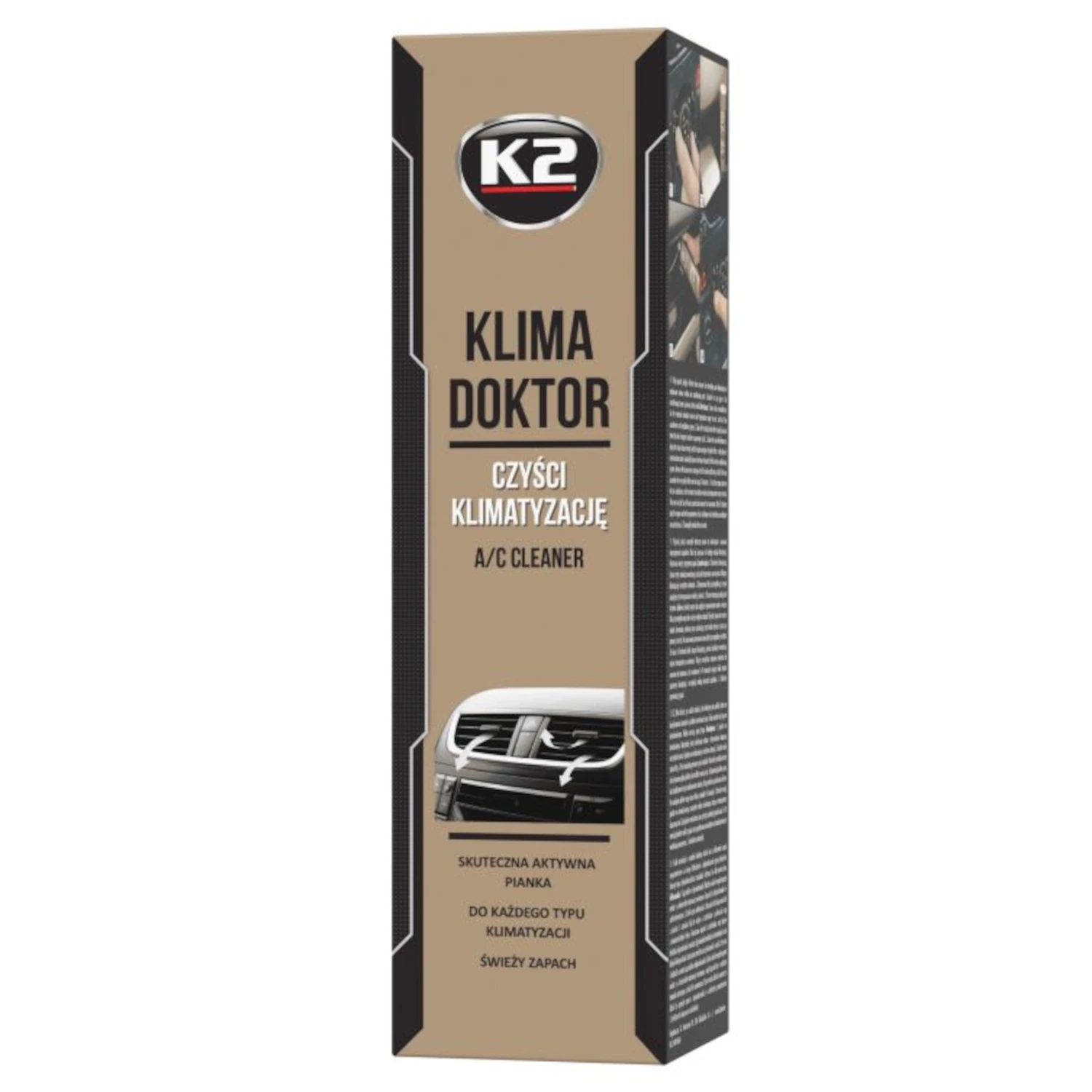 K2 Klima Doktor air conditioning foam spray 500ml bottle for odour elimination