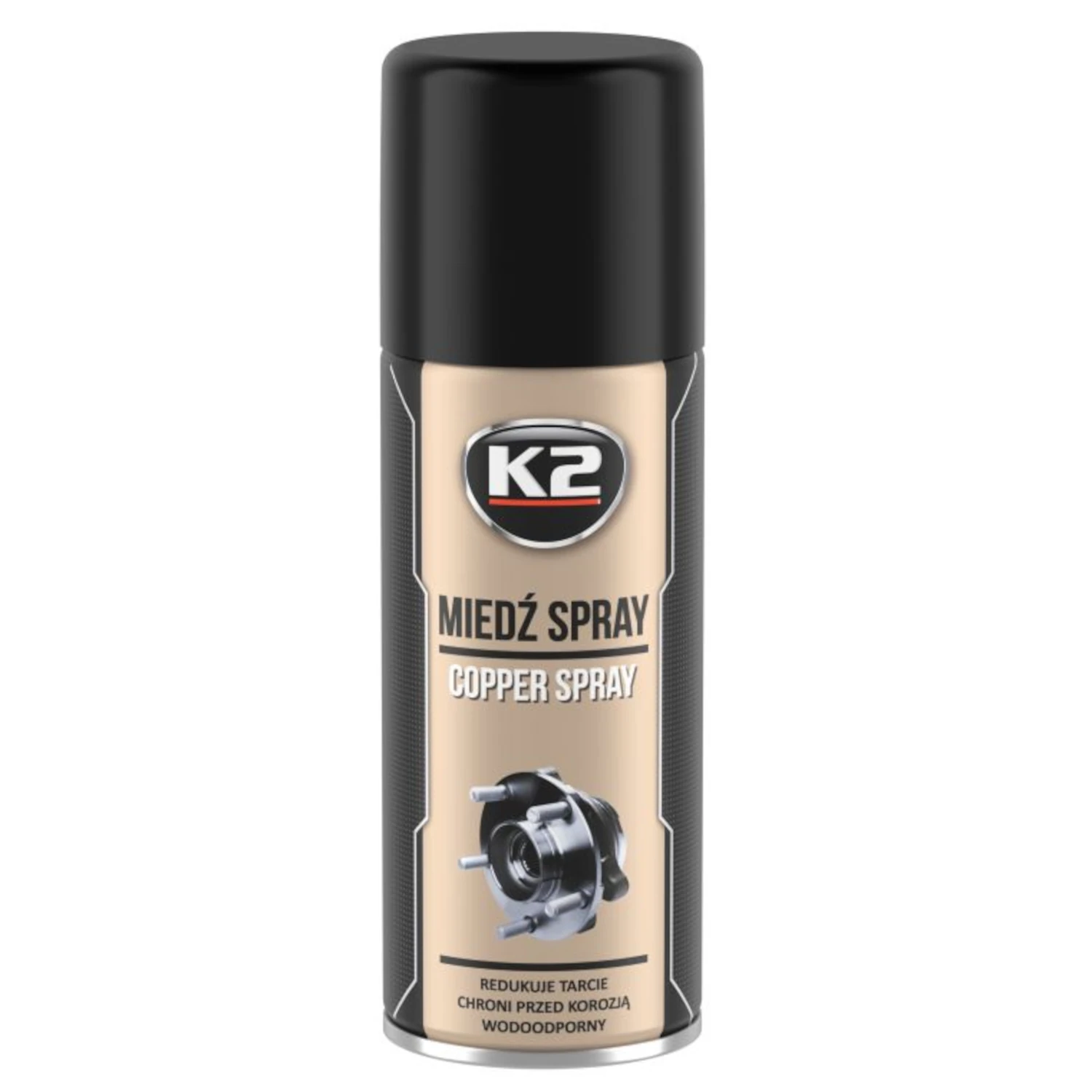 K2 Copper-Based High-Temperature Spray Lubricant 400ml spray can for metal parts and exhaust systems