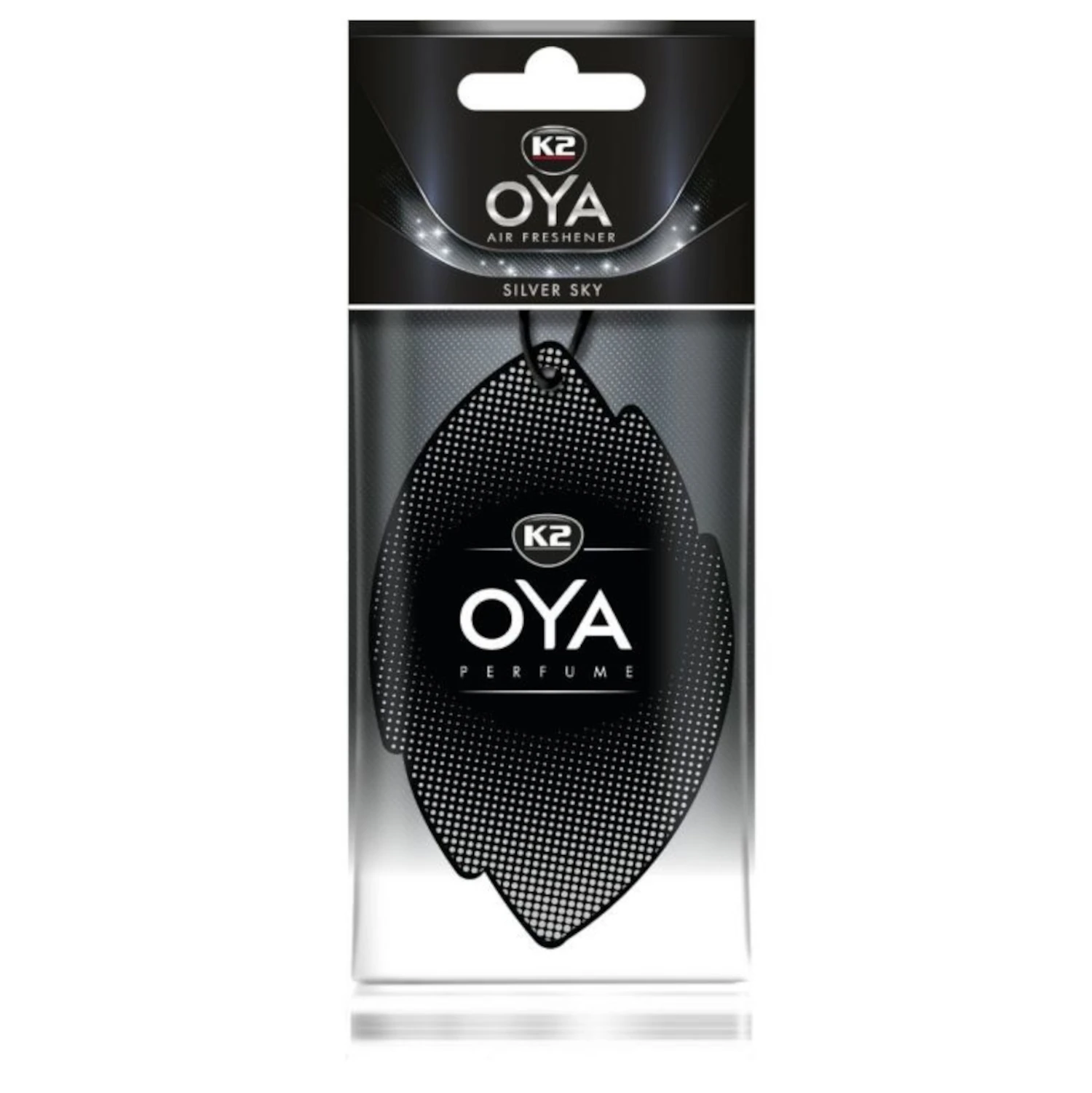 K2 Oya Silver Sky bilparfym med mango, bergamot och tränoter för långvarig kupédoft